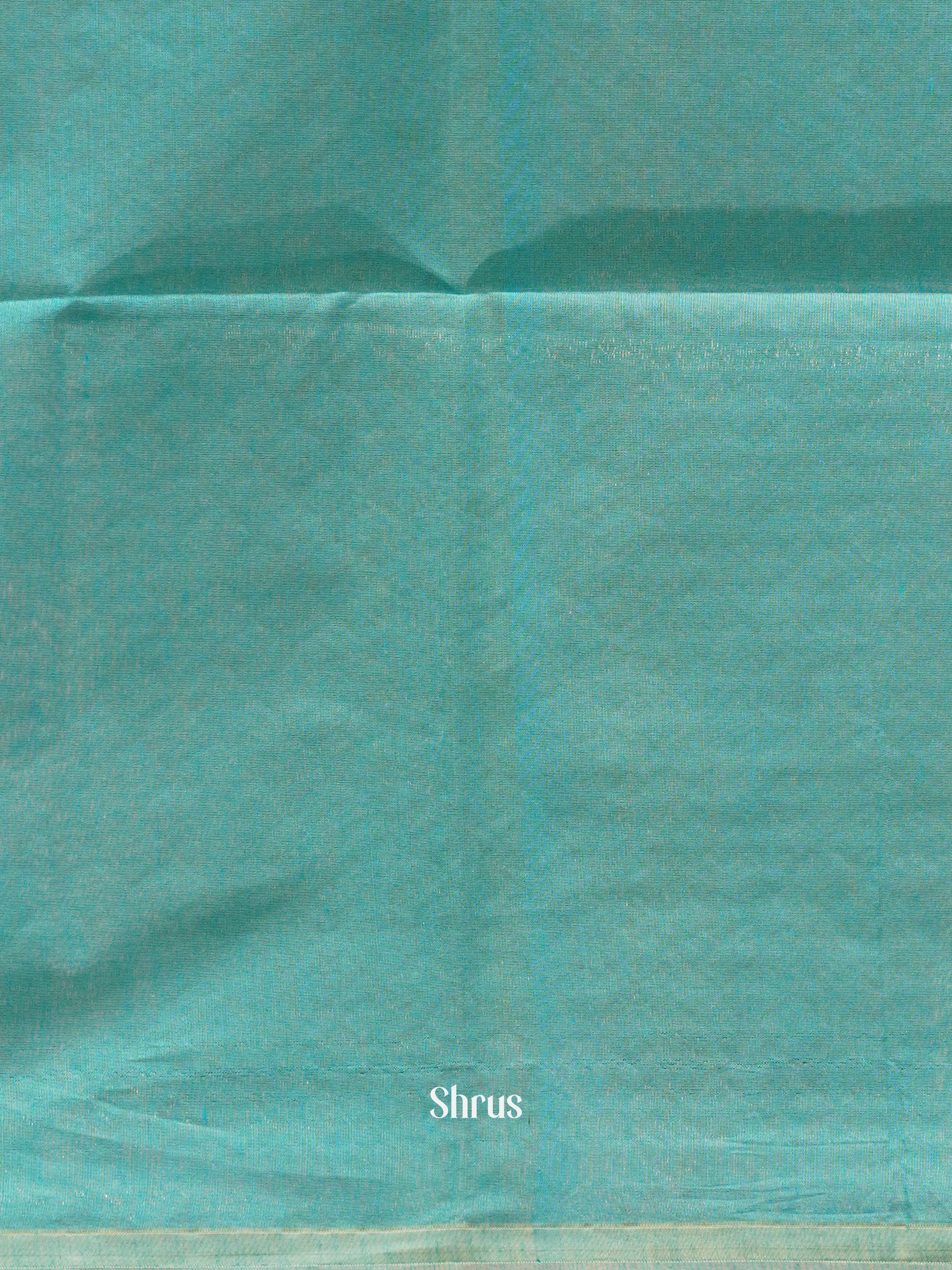 Brown & Blue - Semi Silk cotton saree - Shop on ShrusEternity.com