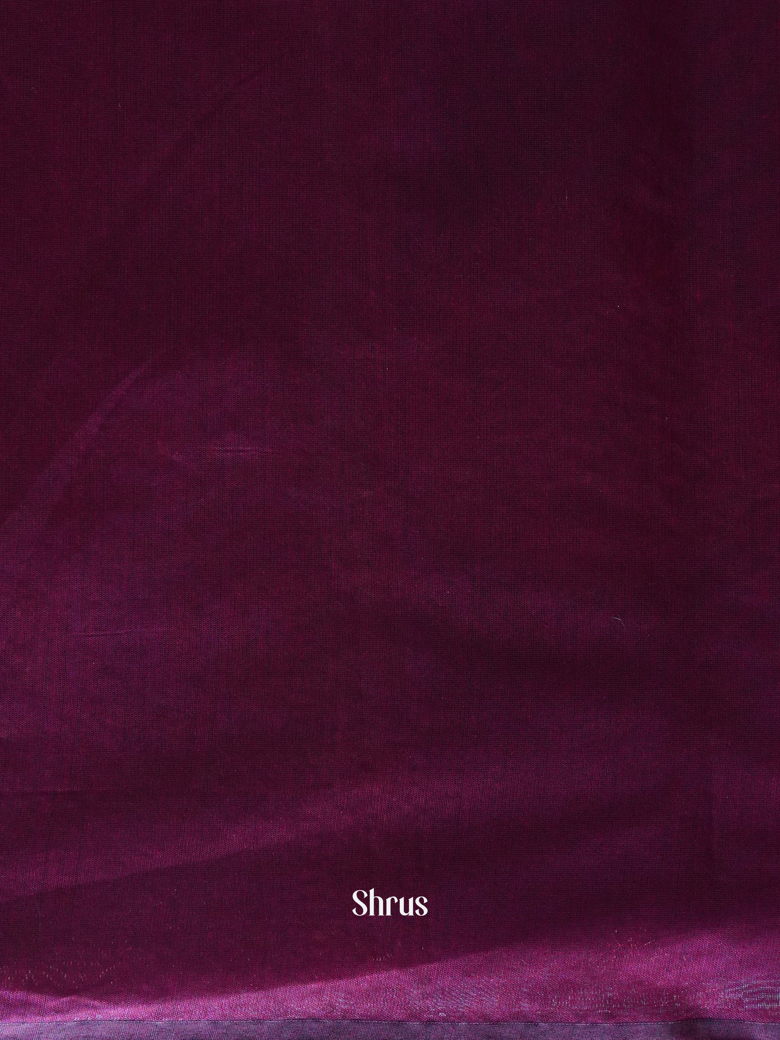 Green & Rosy Red - Semi Silkcotton Saree - Shop on ShrusEternity.com