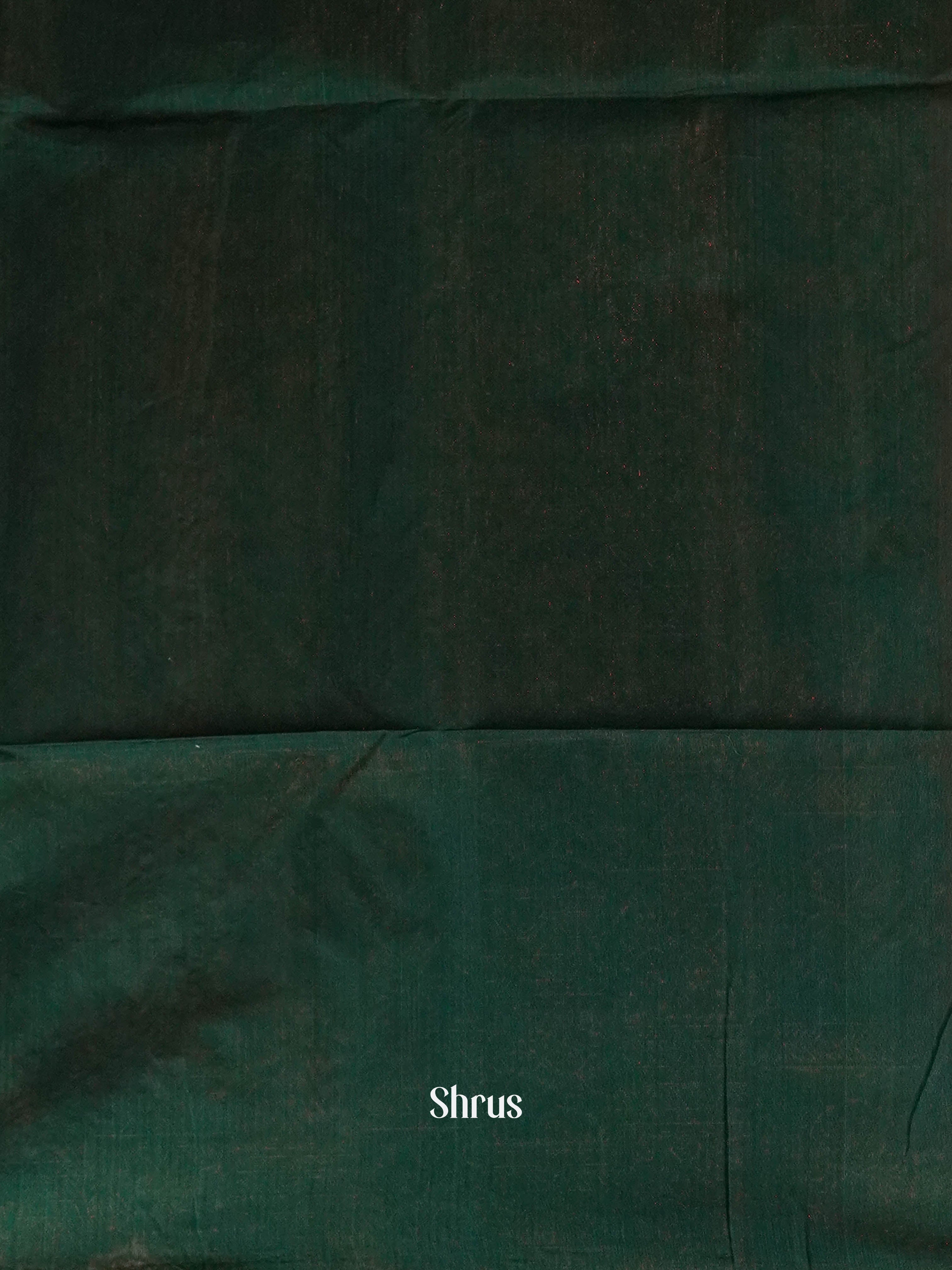 Red & green - Semi Silkcotton saree - Shop on ShrusEternity.com