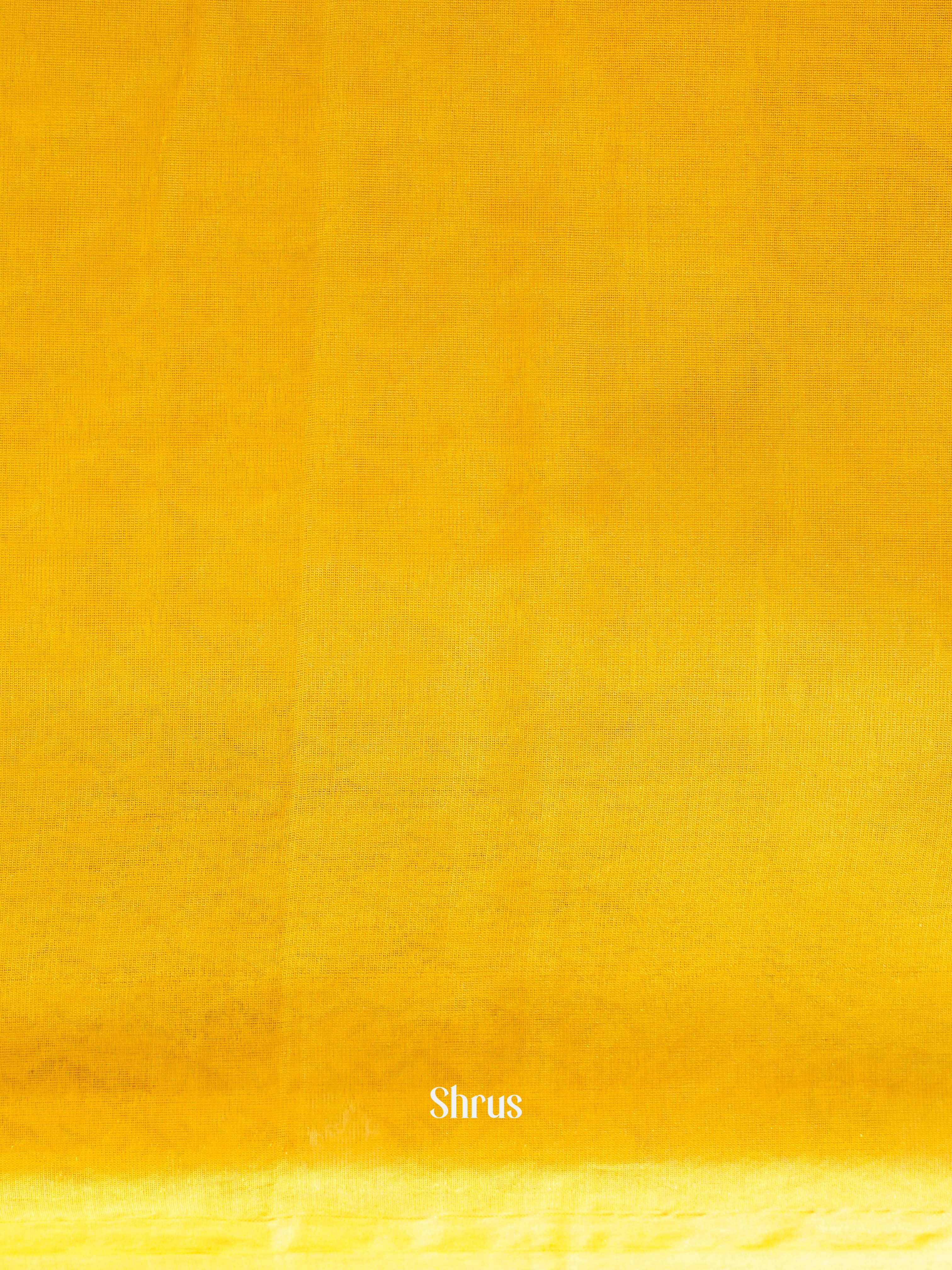 Brick & Yellow - Semi Silkcotton Saree - Shop on ShrusEternity.com