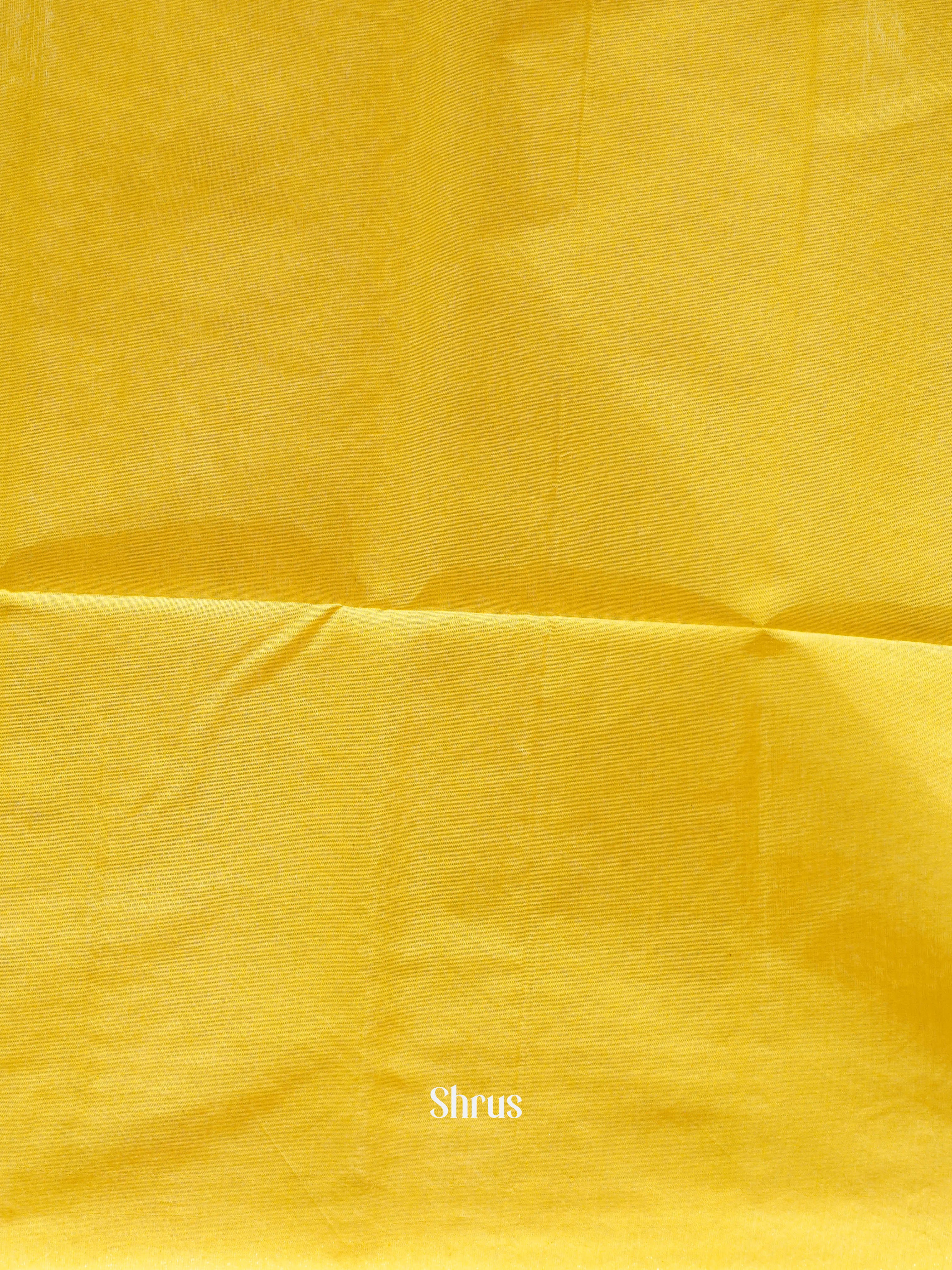 Grey & Yellow - Semi Silkcotton Saree - Shop on ShrusEternity.com