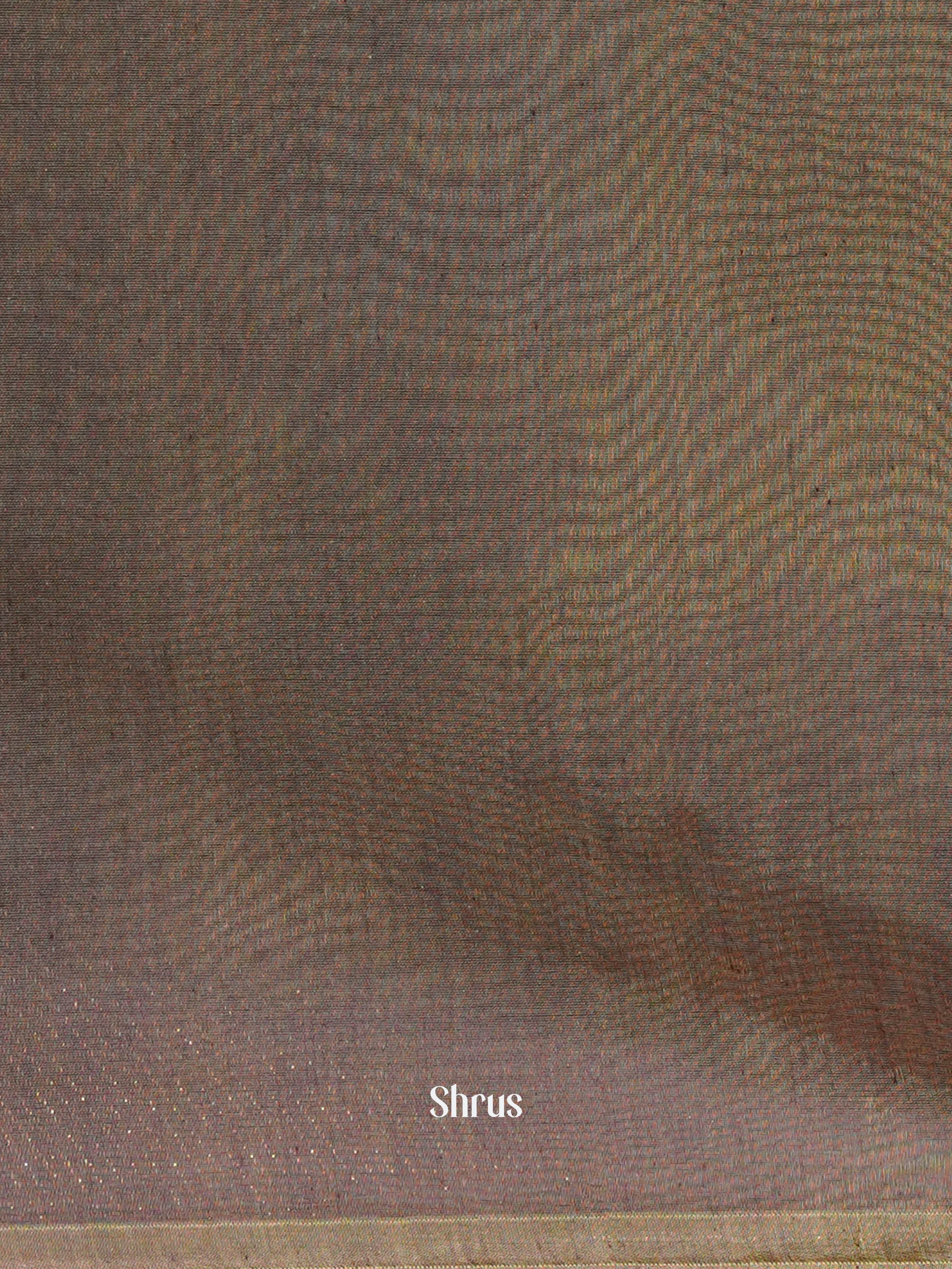 Lite Yellow & Brown - Semi Silk cotton saree - Shop on ShrusEternity.com