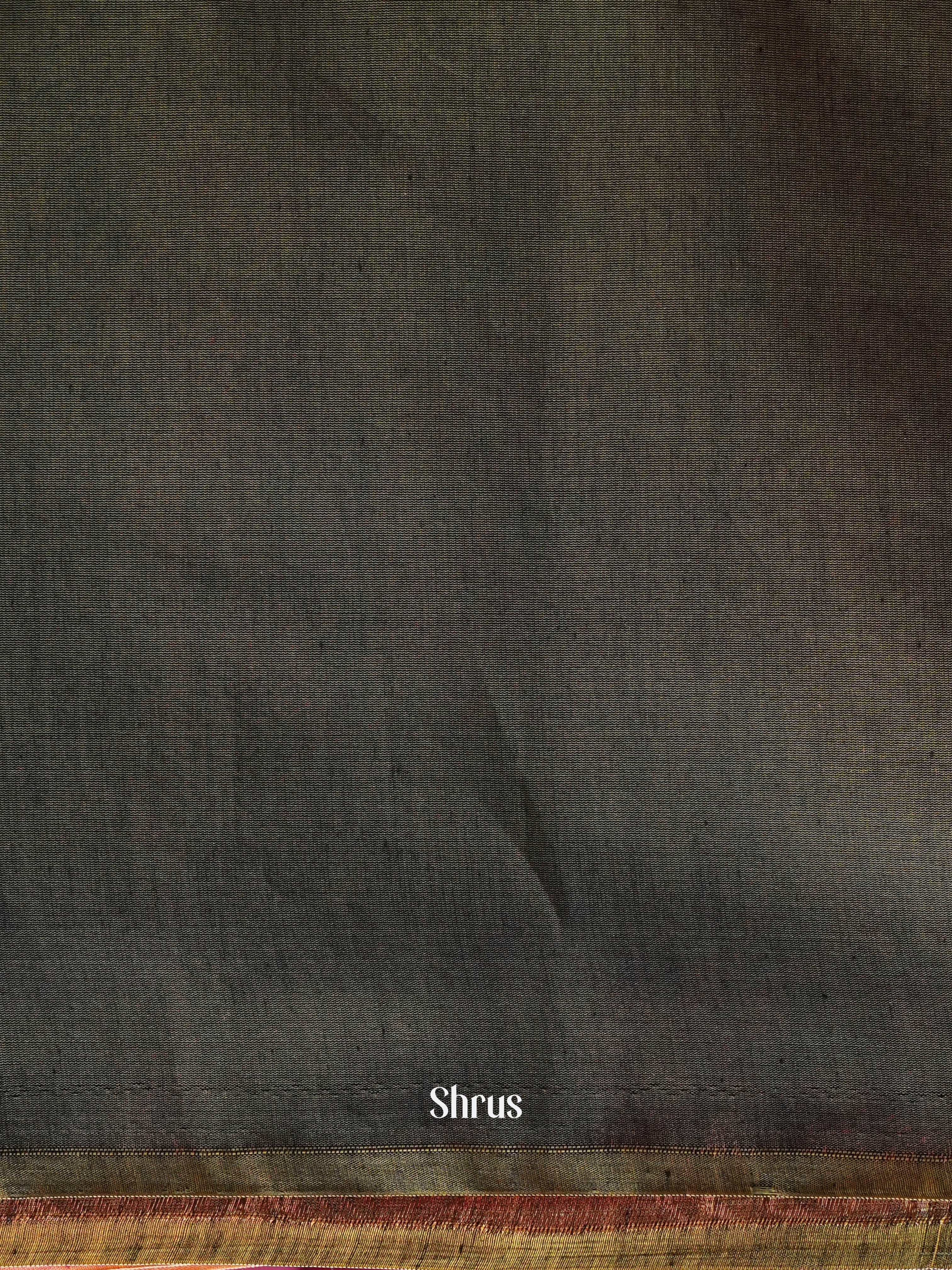 Rosy Pink & Pistha Green - Semi Silkcotton Saree - Shop on ShrusEternity.com