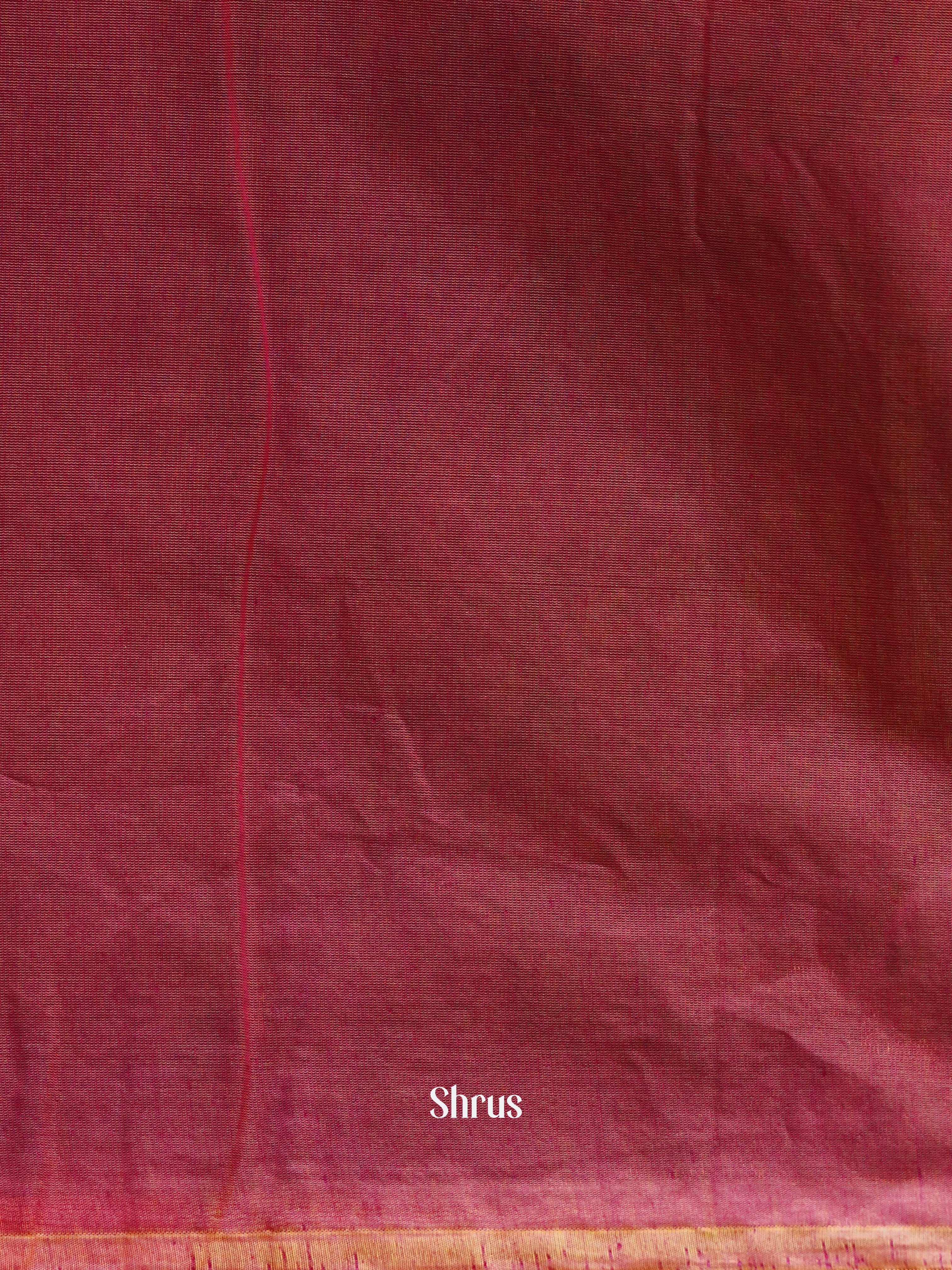 Green & Pink - Semi Silkcotton Saree - Shop on ShrusEternity.com
