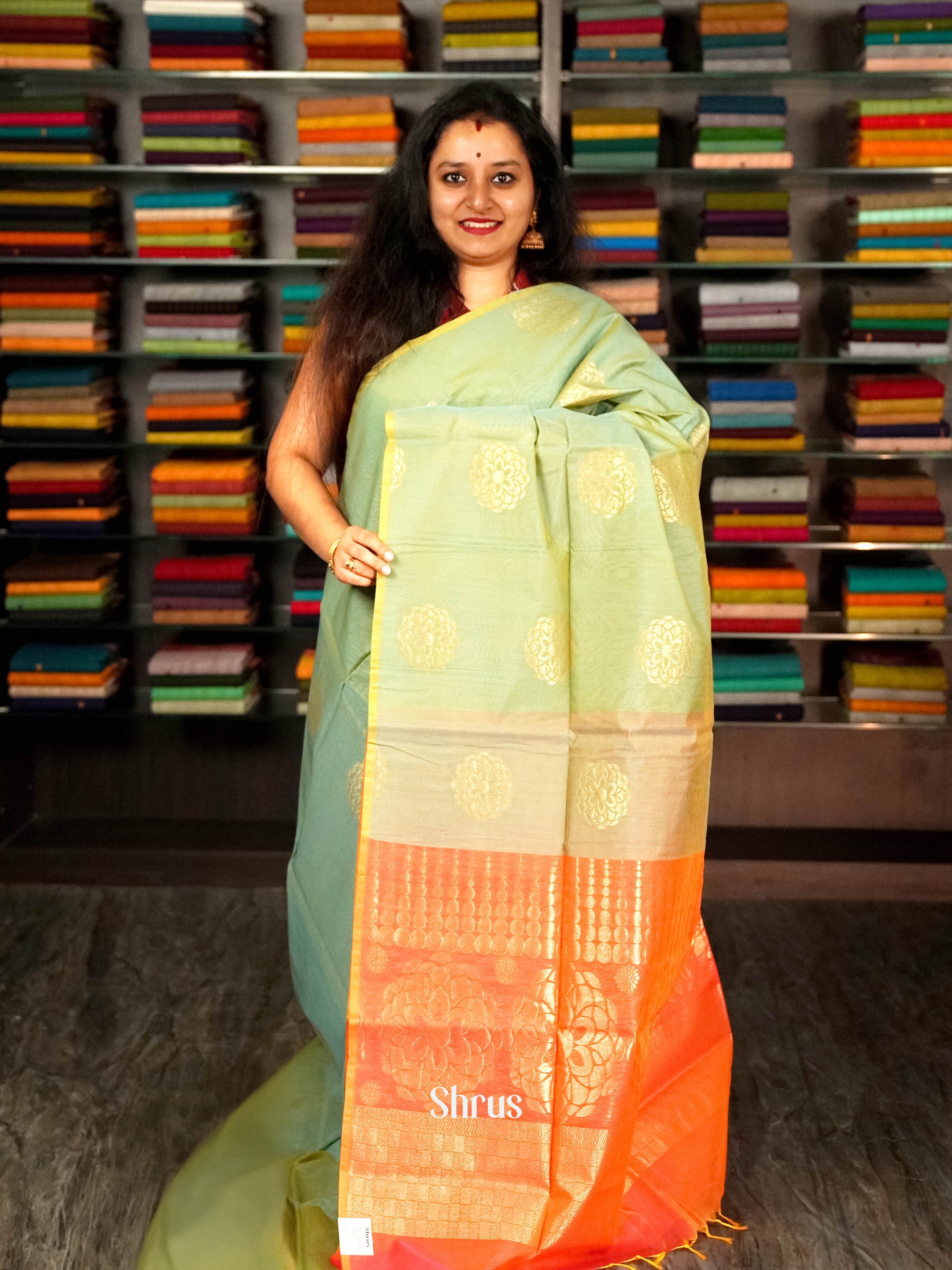 Green & Red - Semi Silkcotton - Shop on ShrusEternity.com