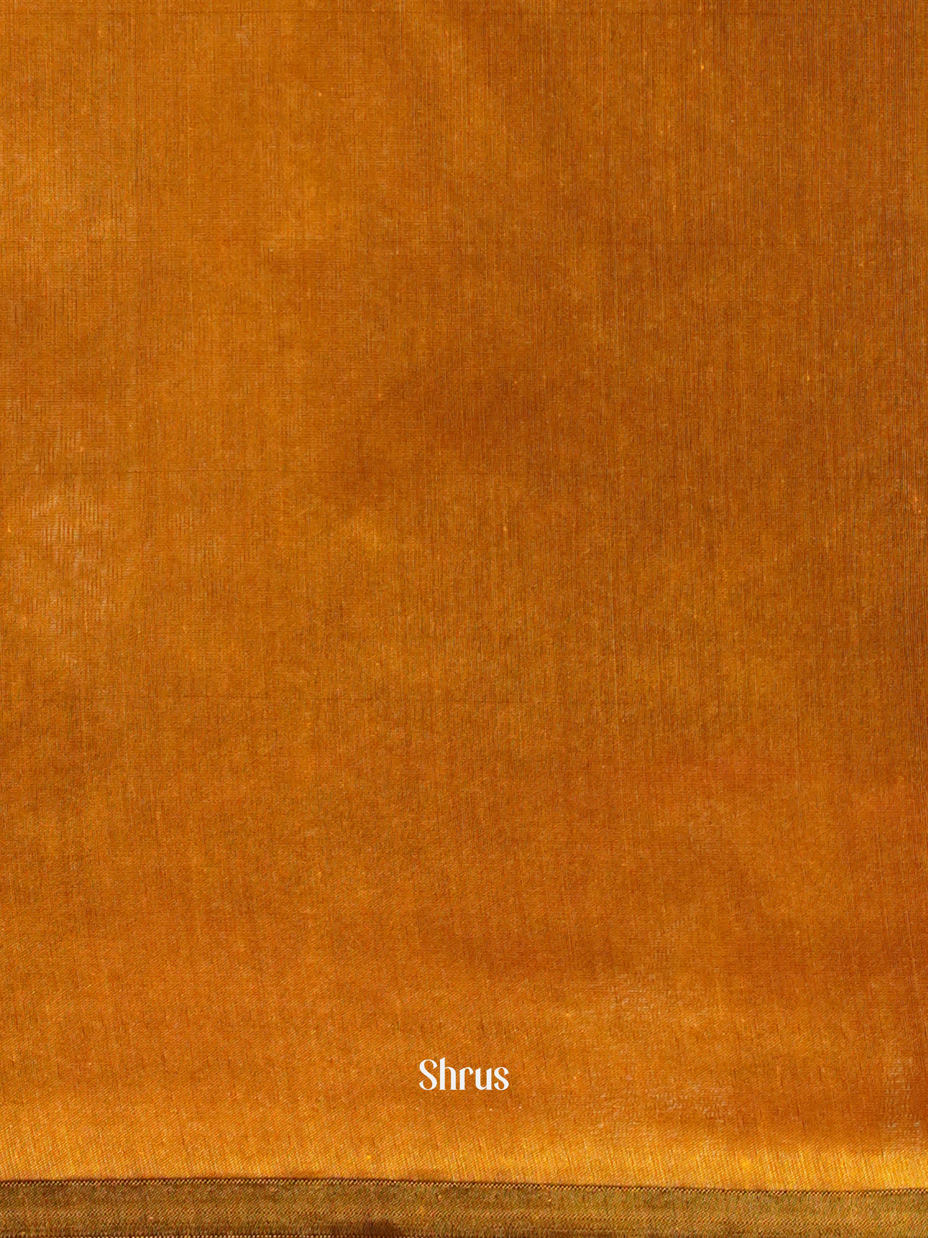 Mustard (Single Tone) - Semi Silkcotton Saree - Shop on ShrusEternity.com