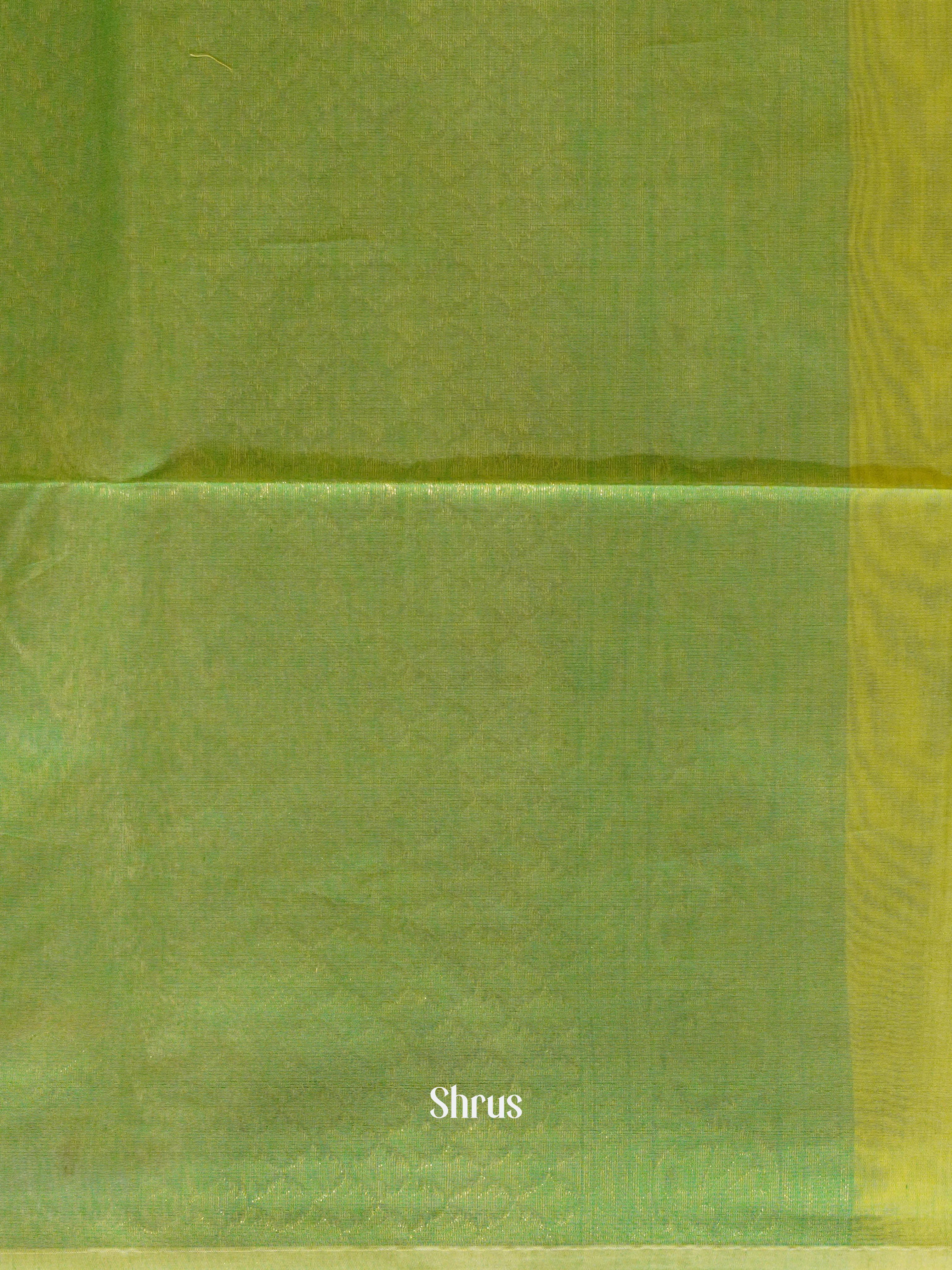 Yellow & Green - Semi Silk cotton Saree - Shop on ShrusEternity.com