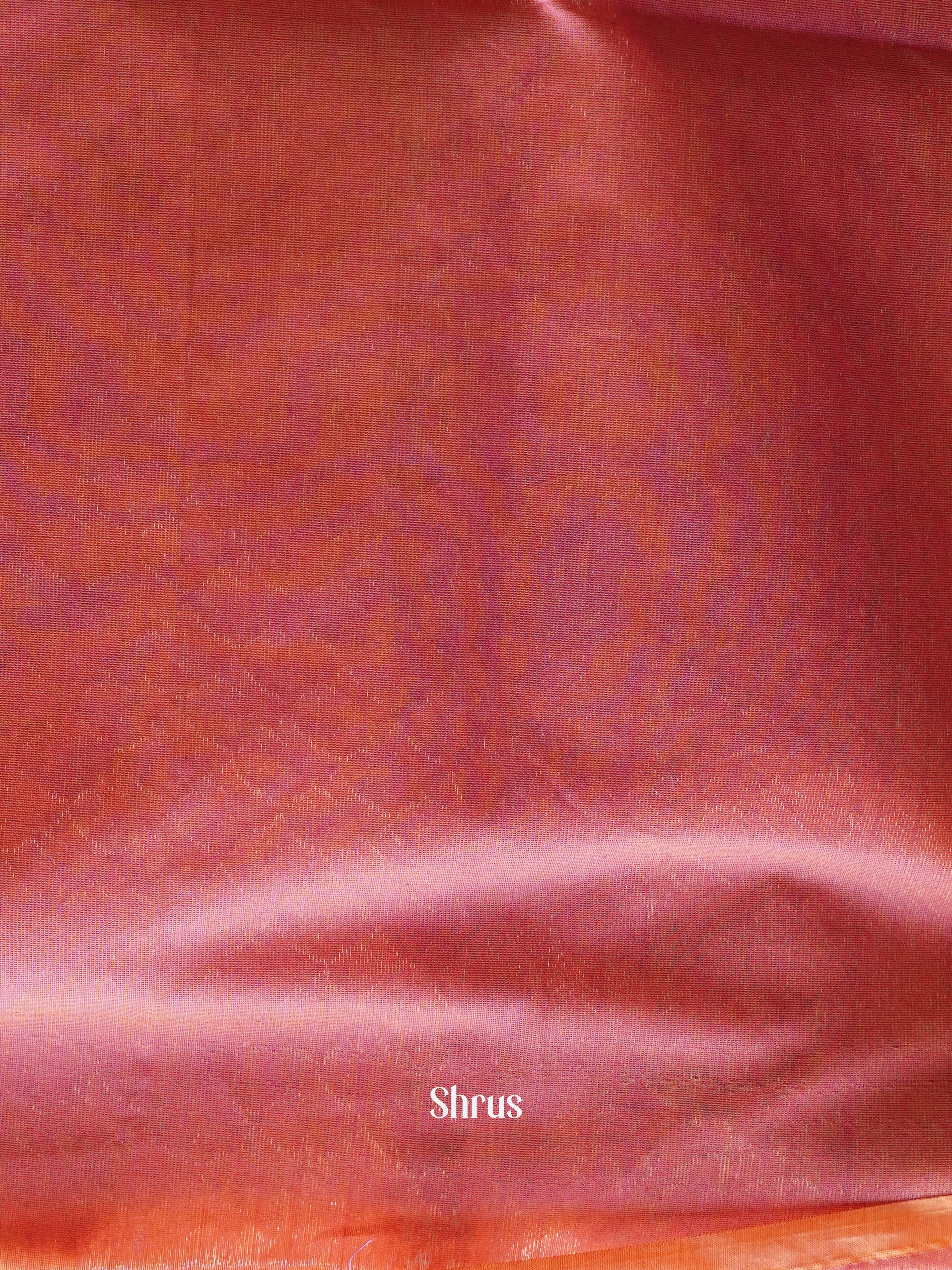 Bluish Green & Pink - Semi Silkcotton Saree - Shop on ShrusEternity.com