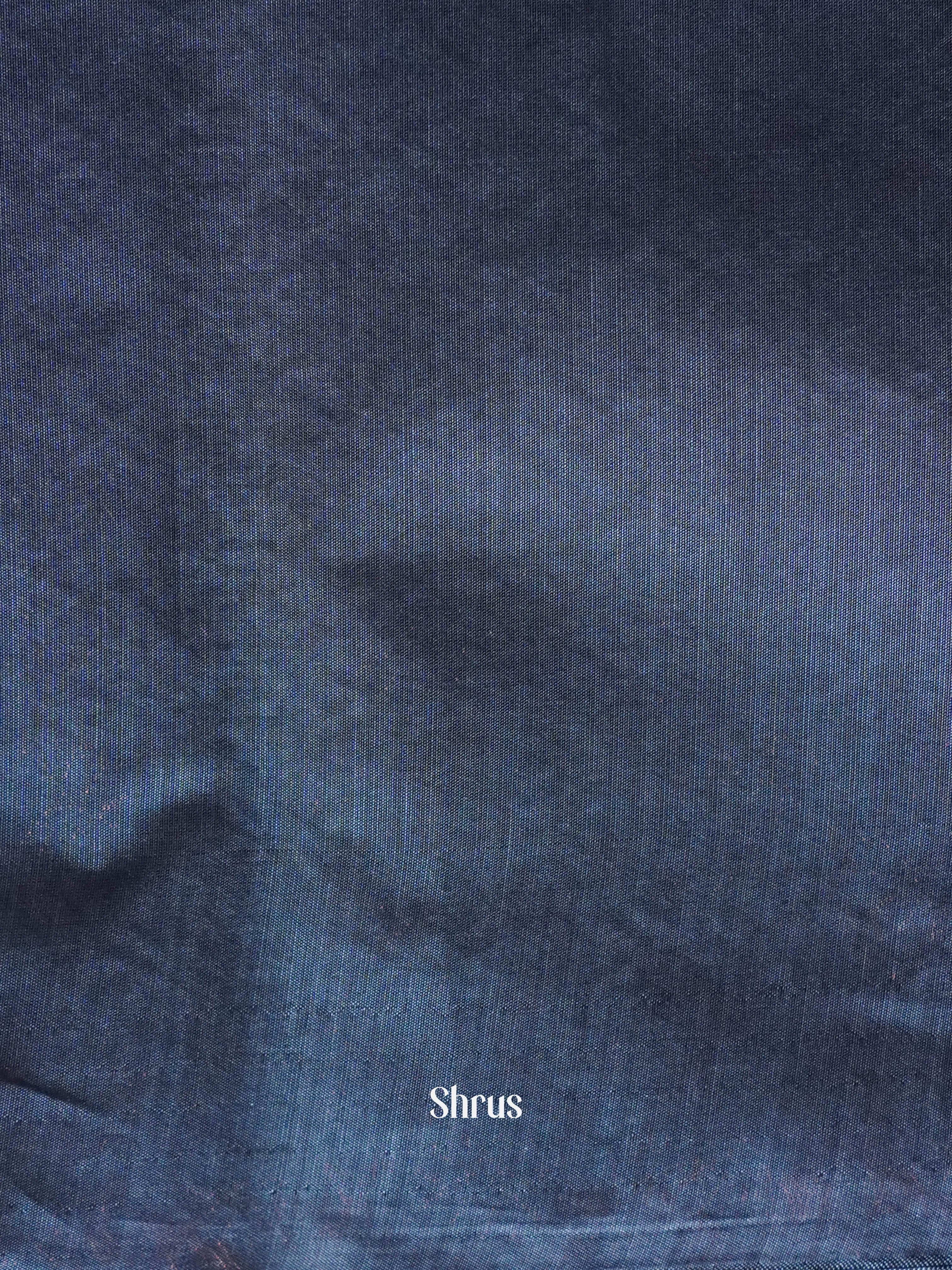 Maroon & Grey - Semi Silkcotton Saree - Shop on ShrusEternity.com