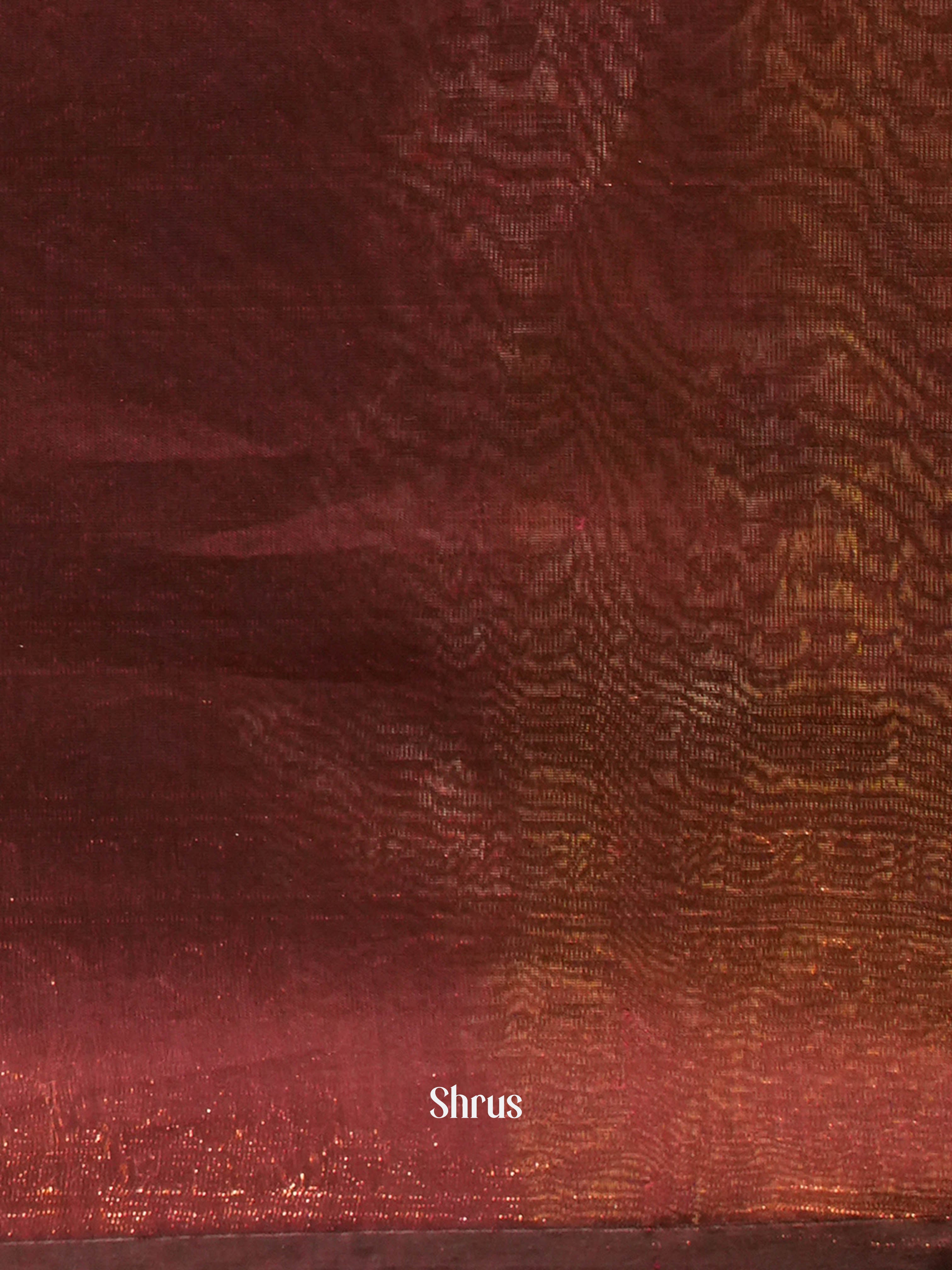 Blue & Brown - Semi Silkcotton Saree - Shop on ShrusEternity.com