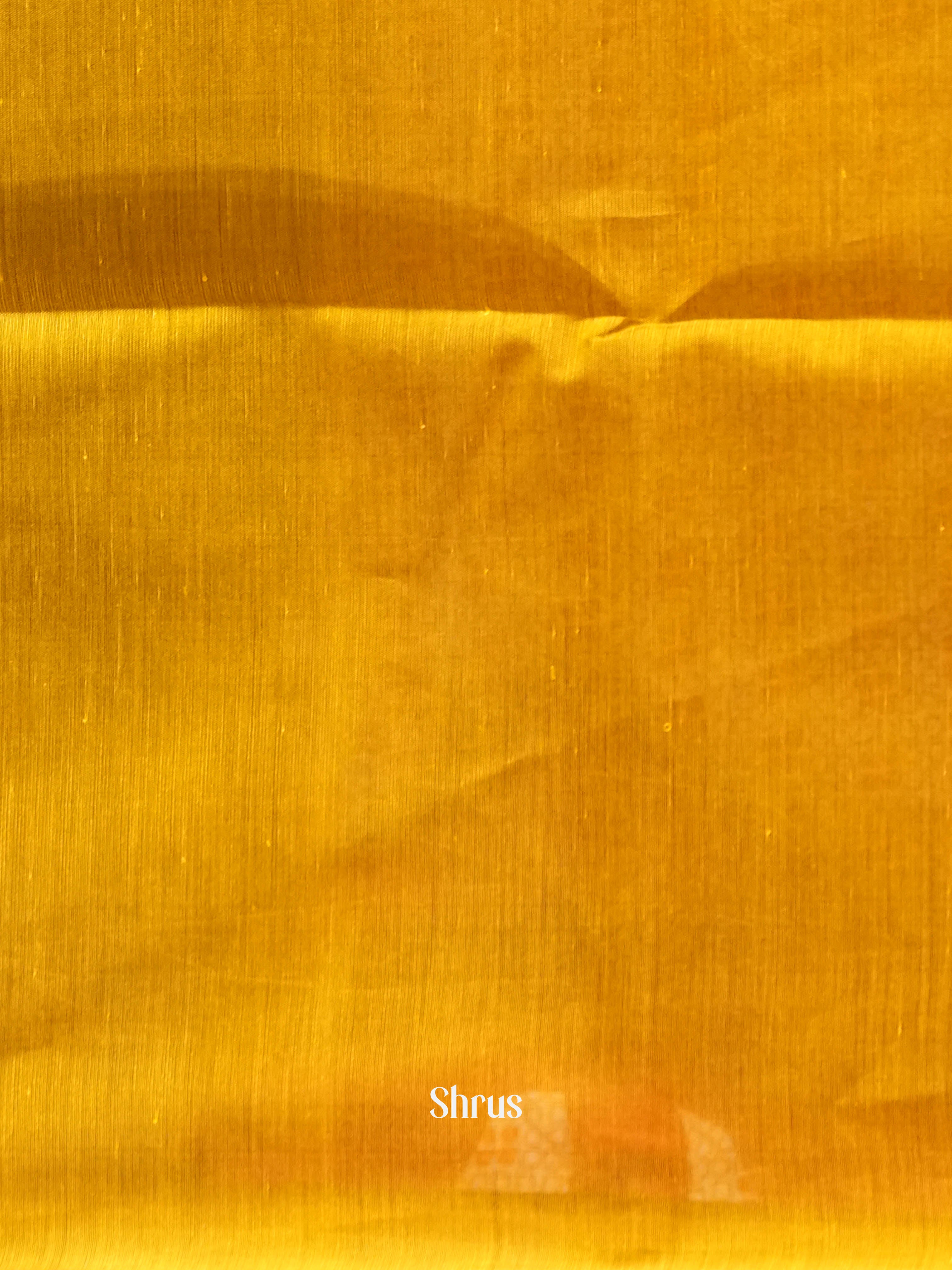 Black & Mustard - Semi Silkcotton Saree - Shop on ShrusEternity.com