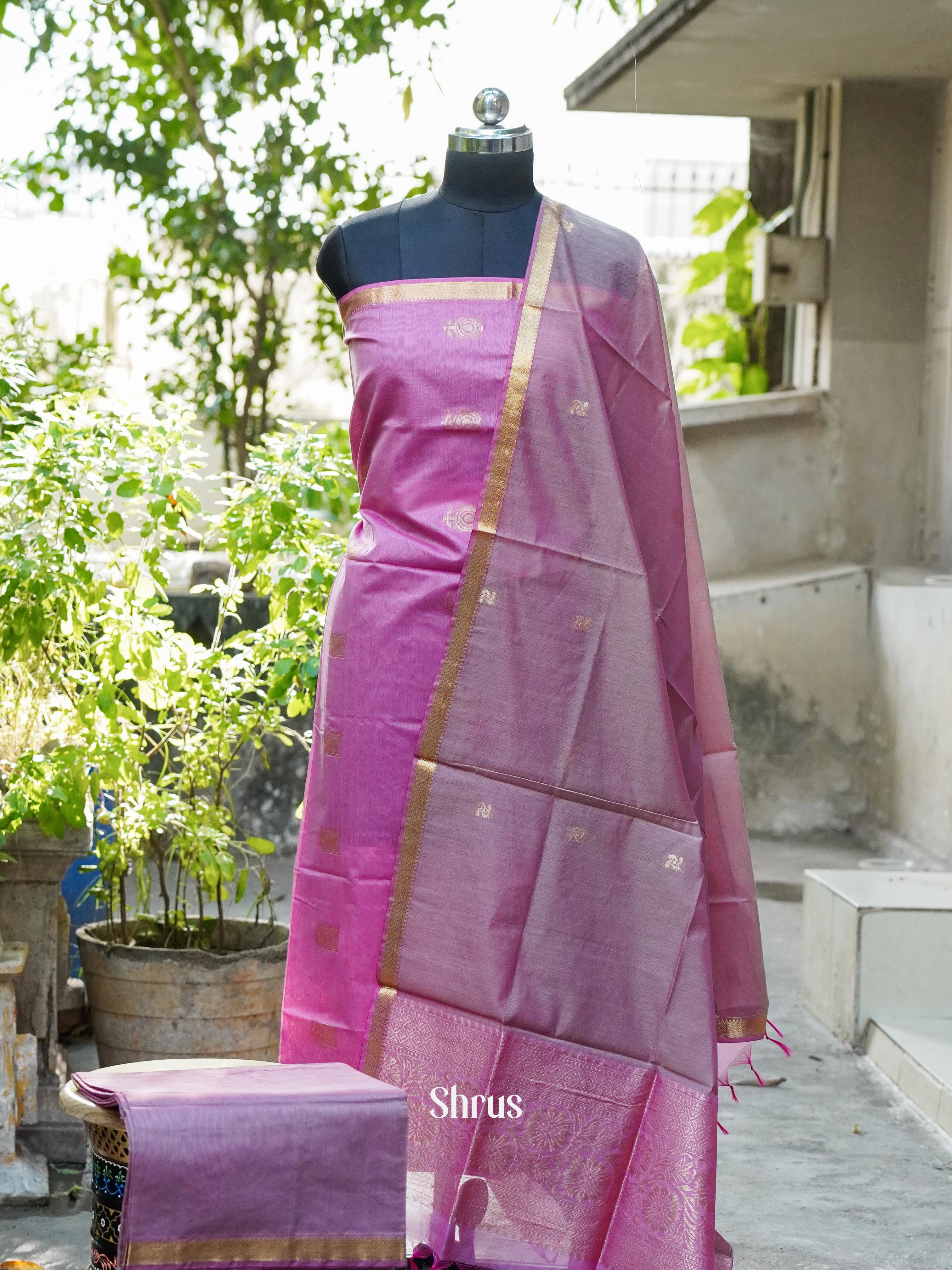 CHS10350 - Semi silkcotton salwar - Shop on ShrusEternity.com
