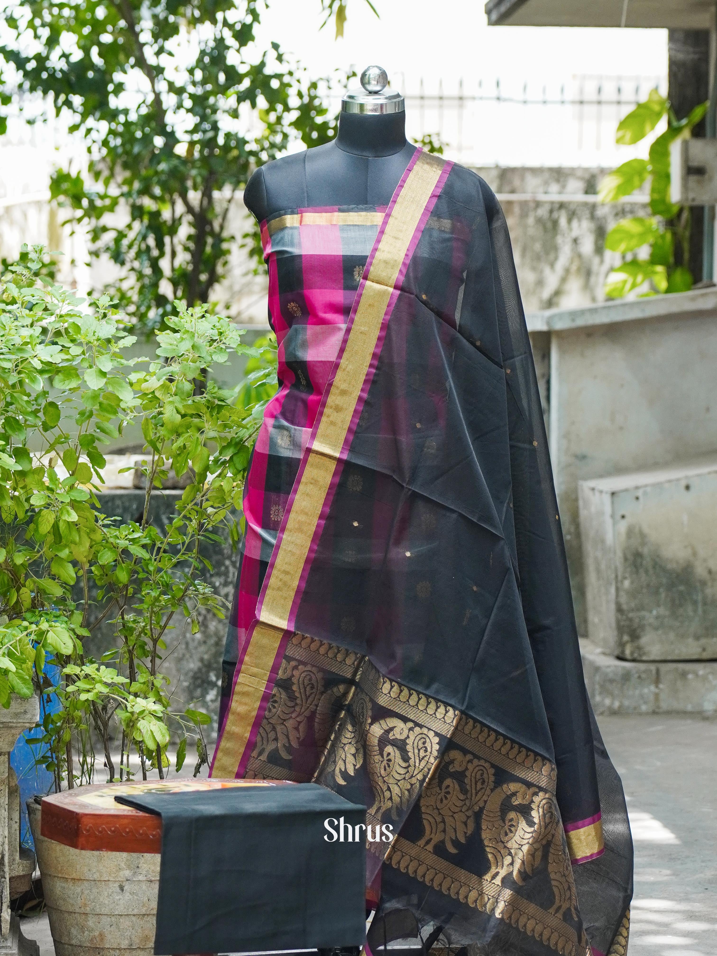 CHS10443 - Semi silkcotton salwar - Shop on ShrusEternity.com