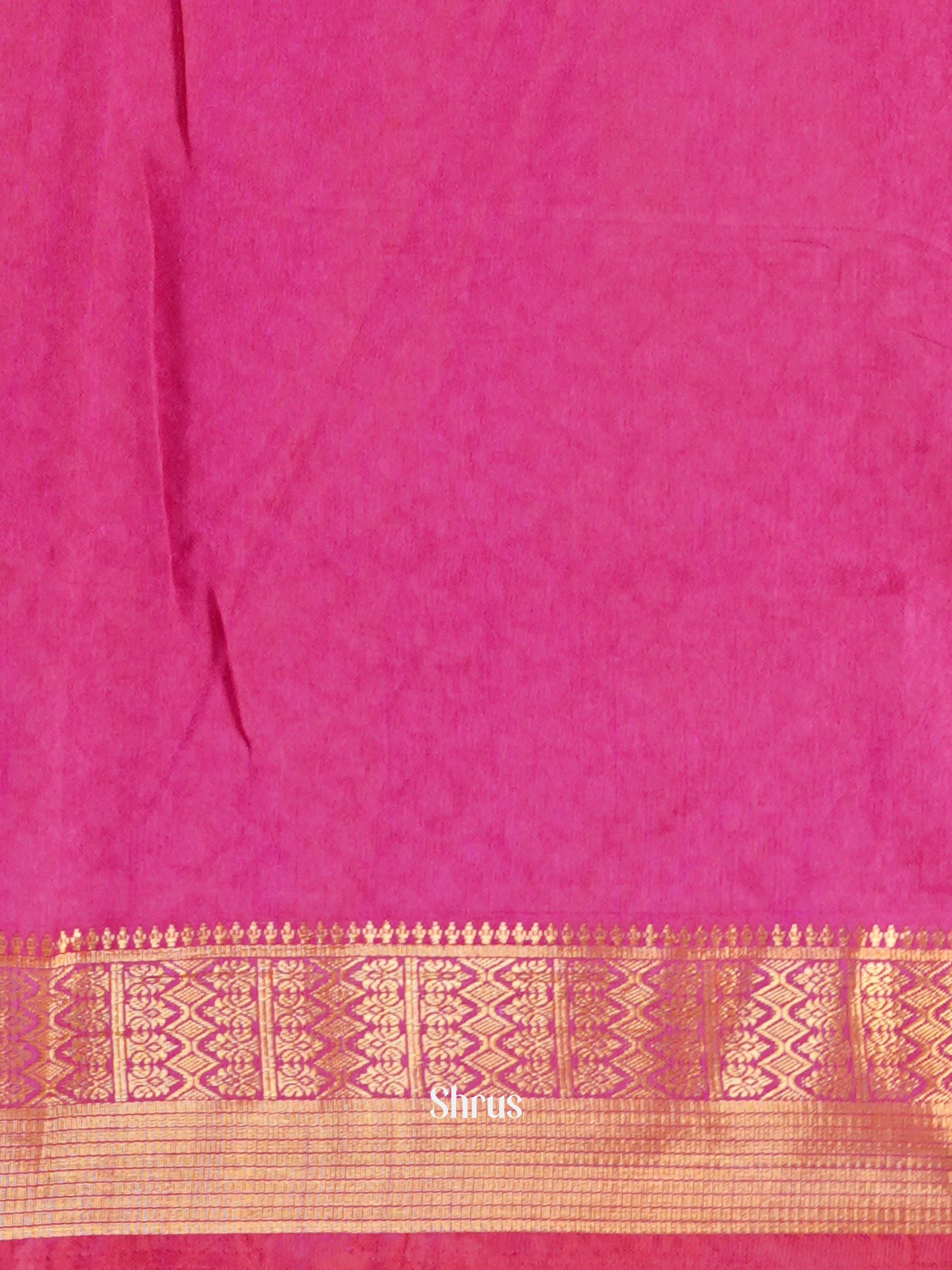 Purple & Pink - Semi Patola Saree - Shop on ShrusEternity.com