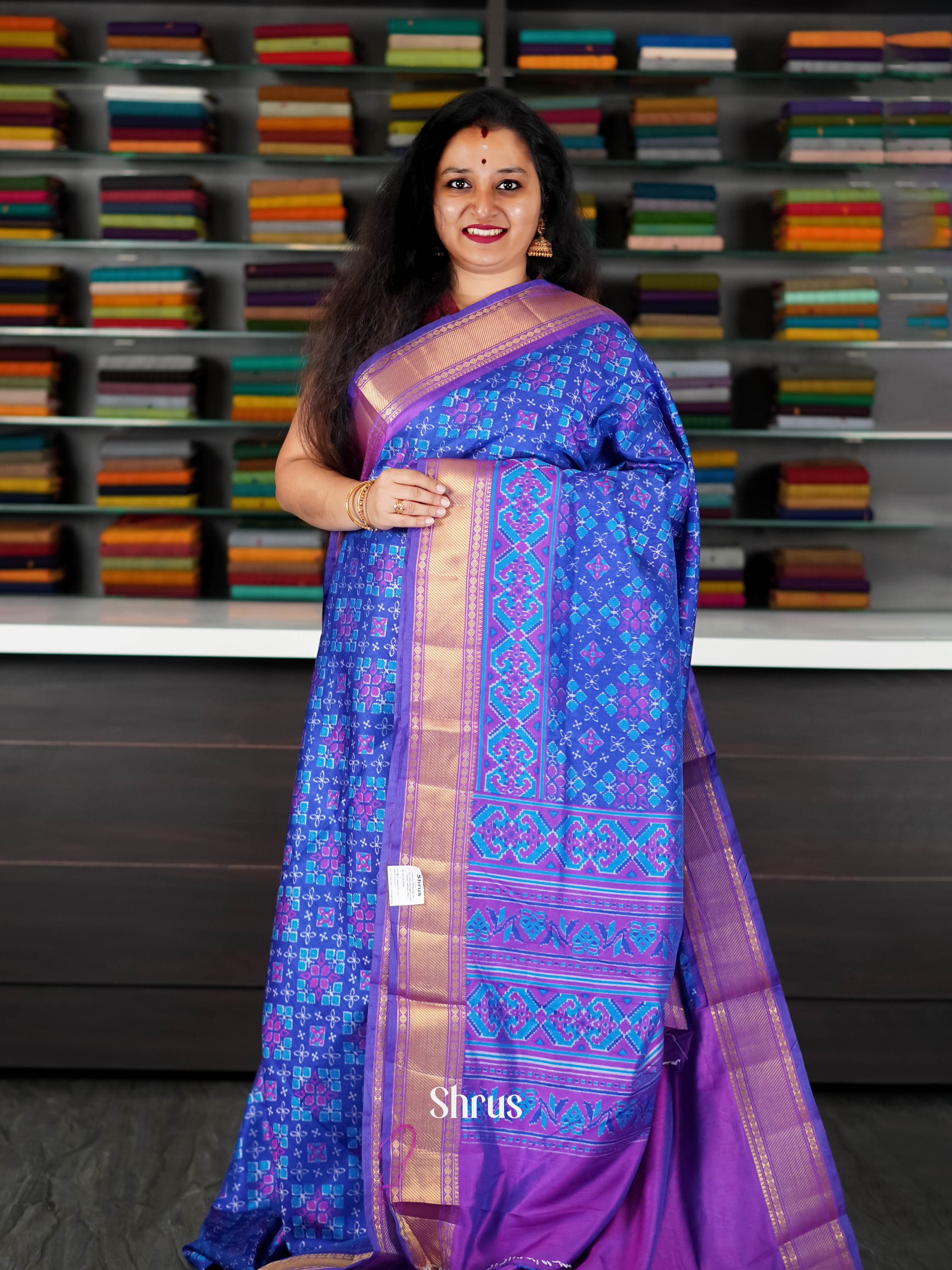 CHS10491 - Semi Patola Saree - Shop on ShrusEternity.com