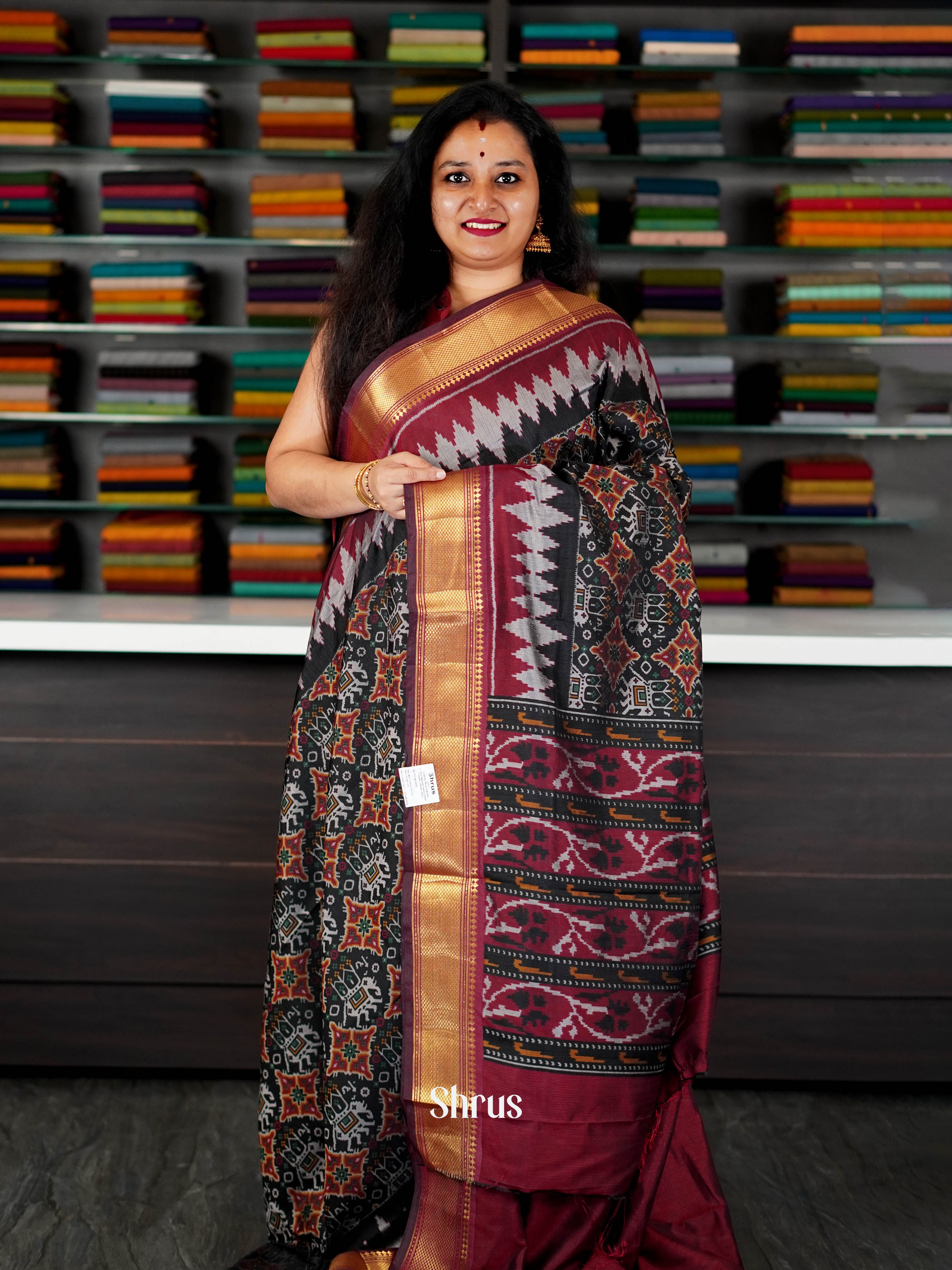 CHS10494 - Semi Patola Saree - Shop on ShrusEternity.com