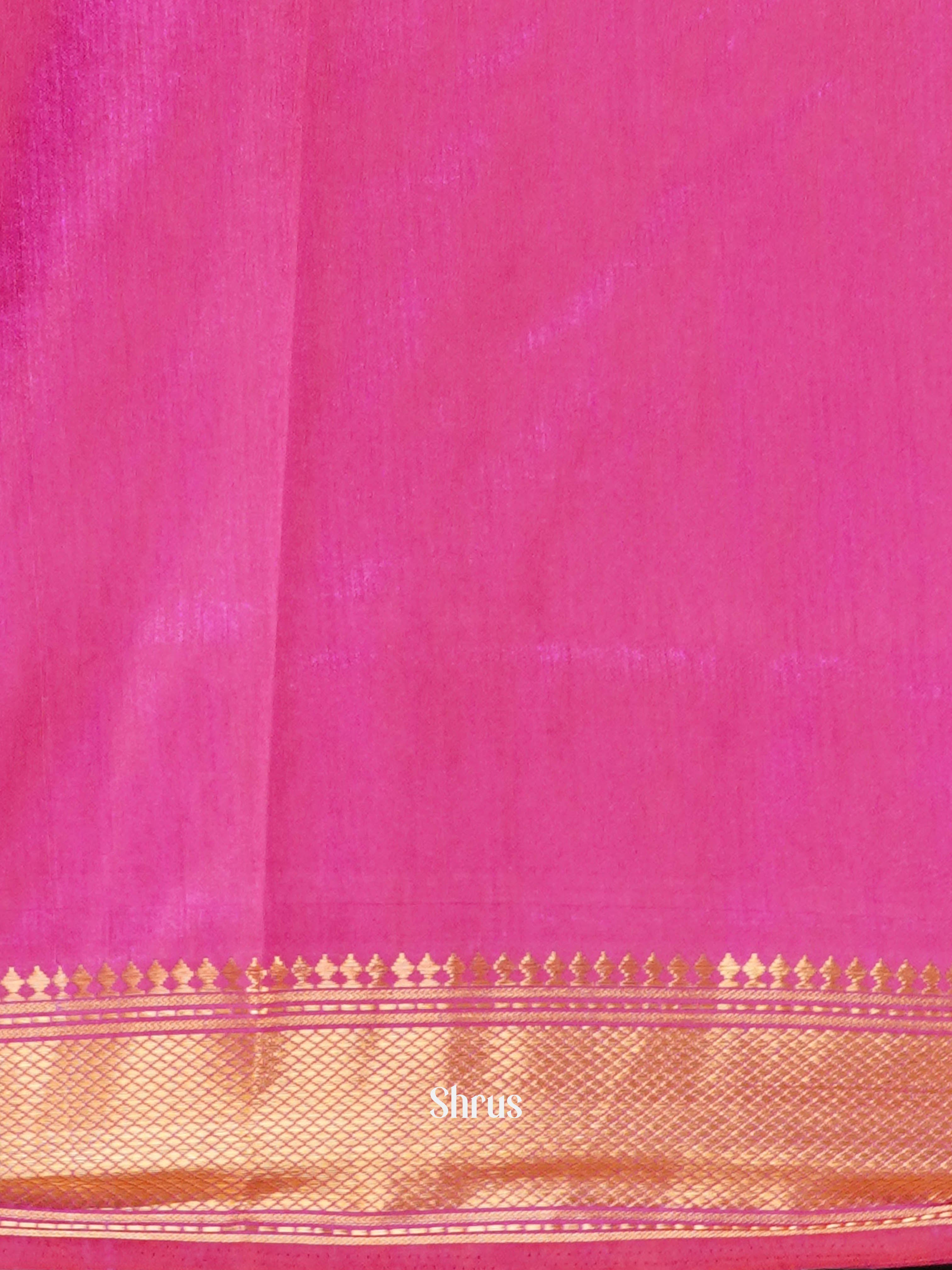 Purple & Pink - Semi Patola Saree - Shop on ShrusEternity.com