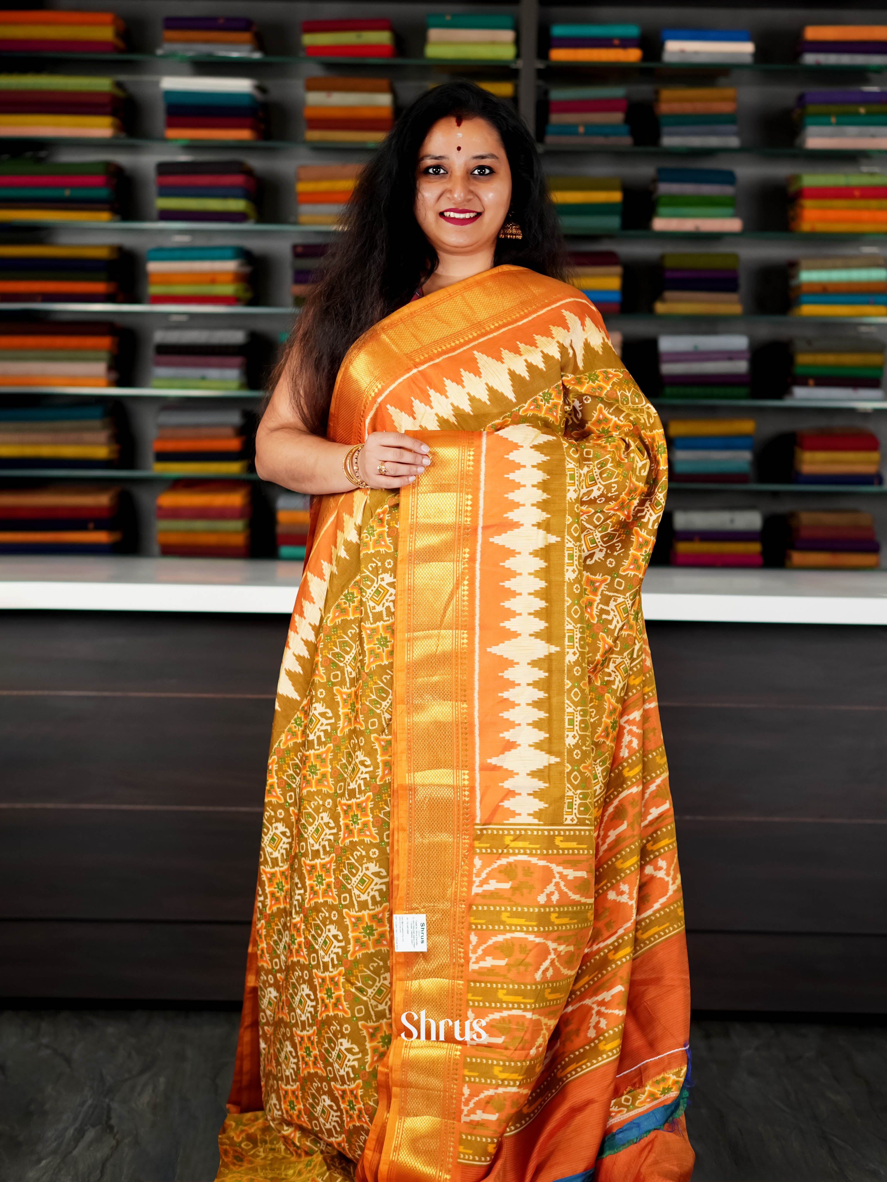 CHS10498 - Semi Patola Saree - Shop on ShrusEternity.com