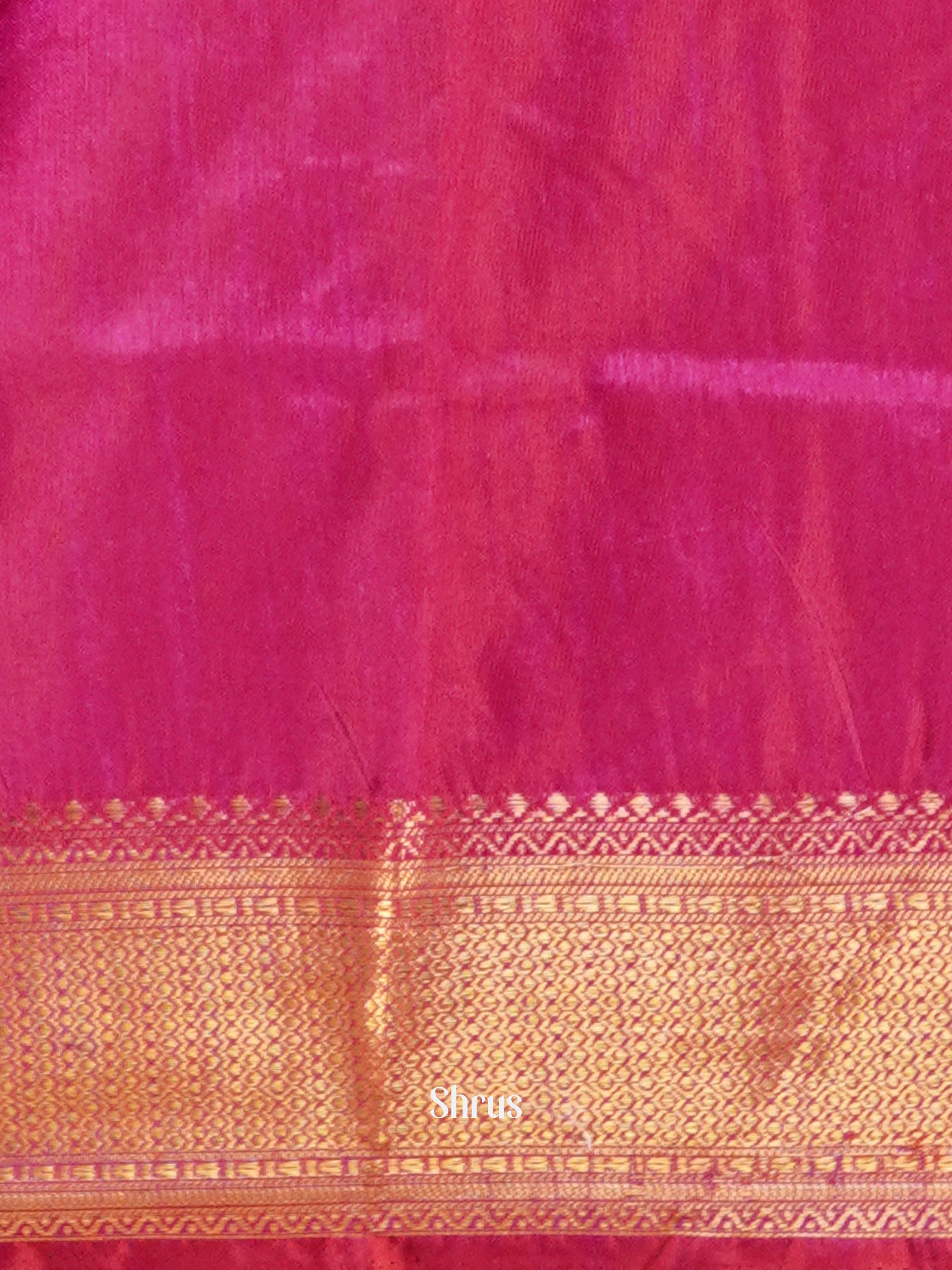 Purple & Pink - Semi Patola Saree - Shop on ShrusEternity.com