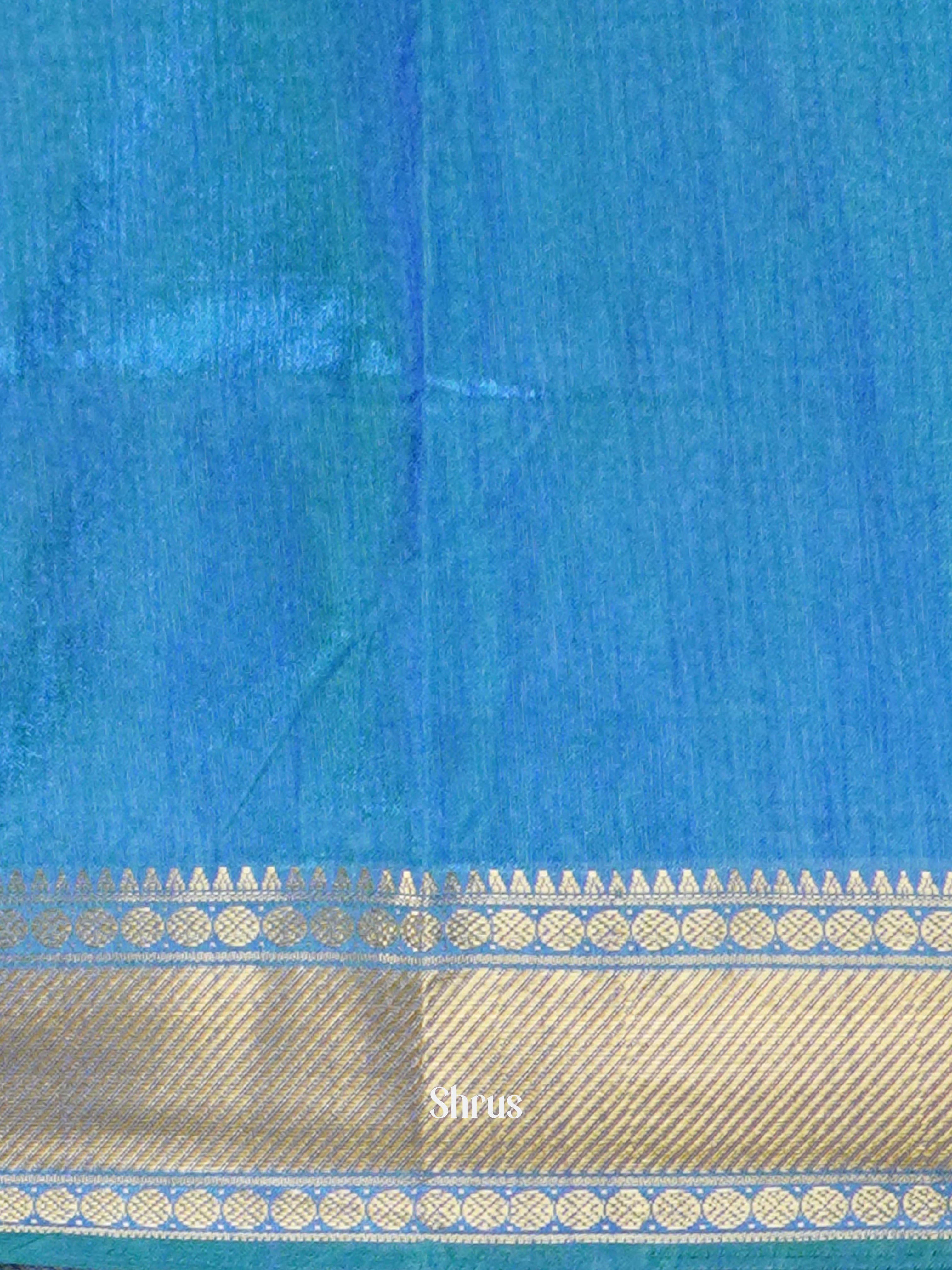 Green & Blue - Semi Patola Saree - Shop on ShrusEternity.com
