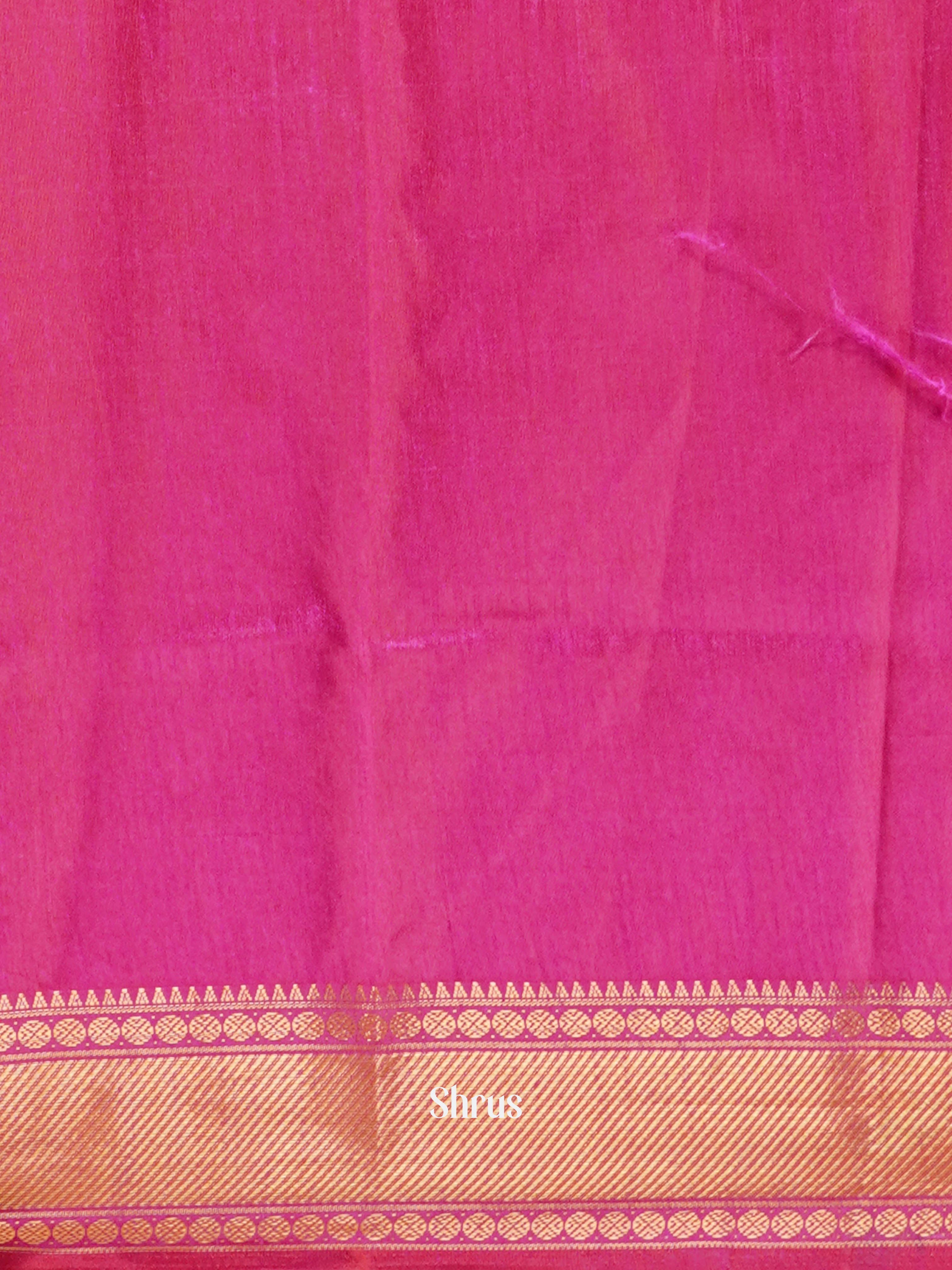 Purple & Pink - Semi Patola Saree - Shop on ShrusEternity.com