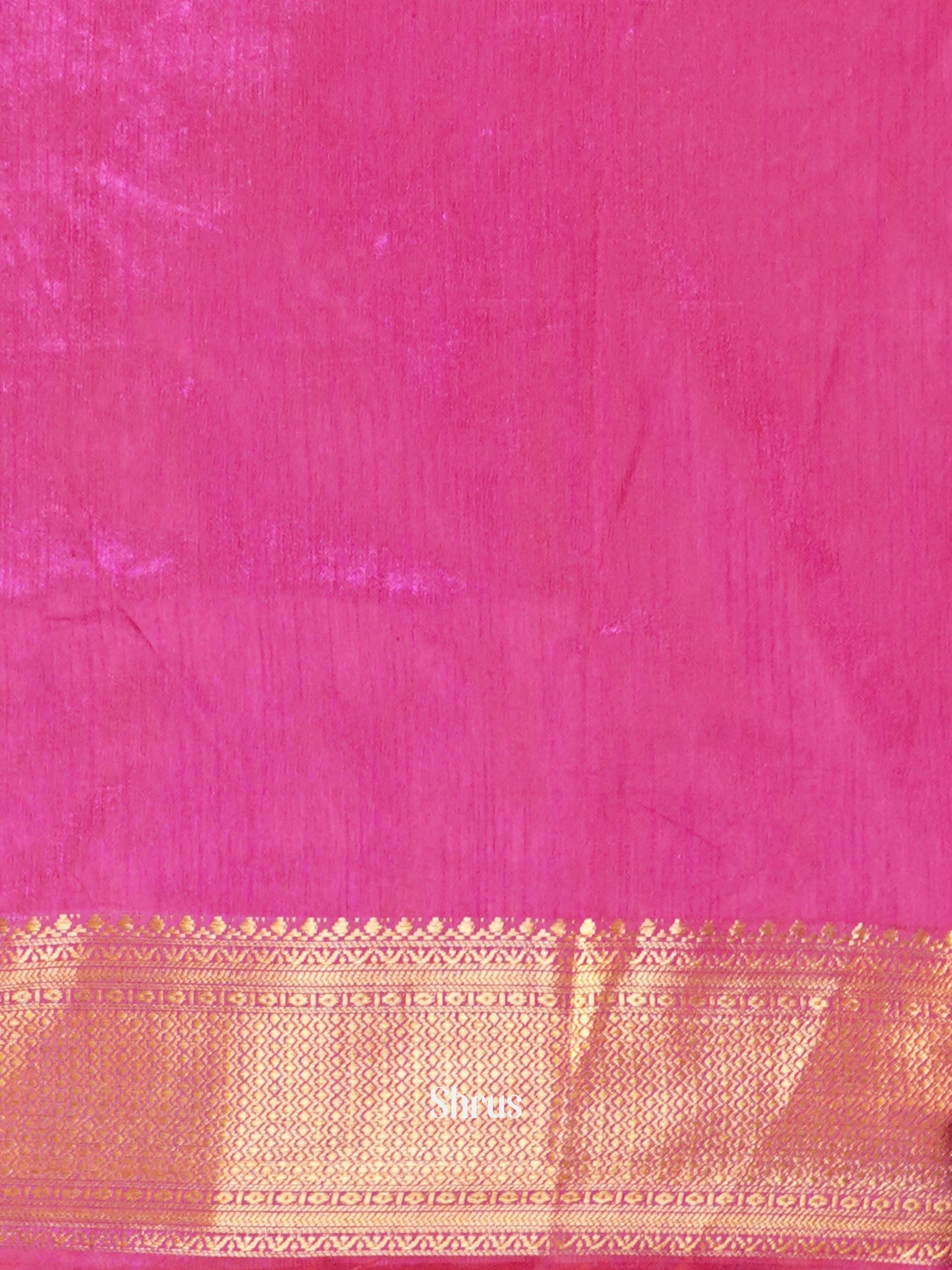 Purple & Pink - Semi Patola saree - Shop on ShrusEternity.com