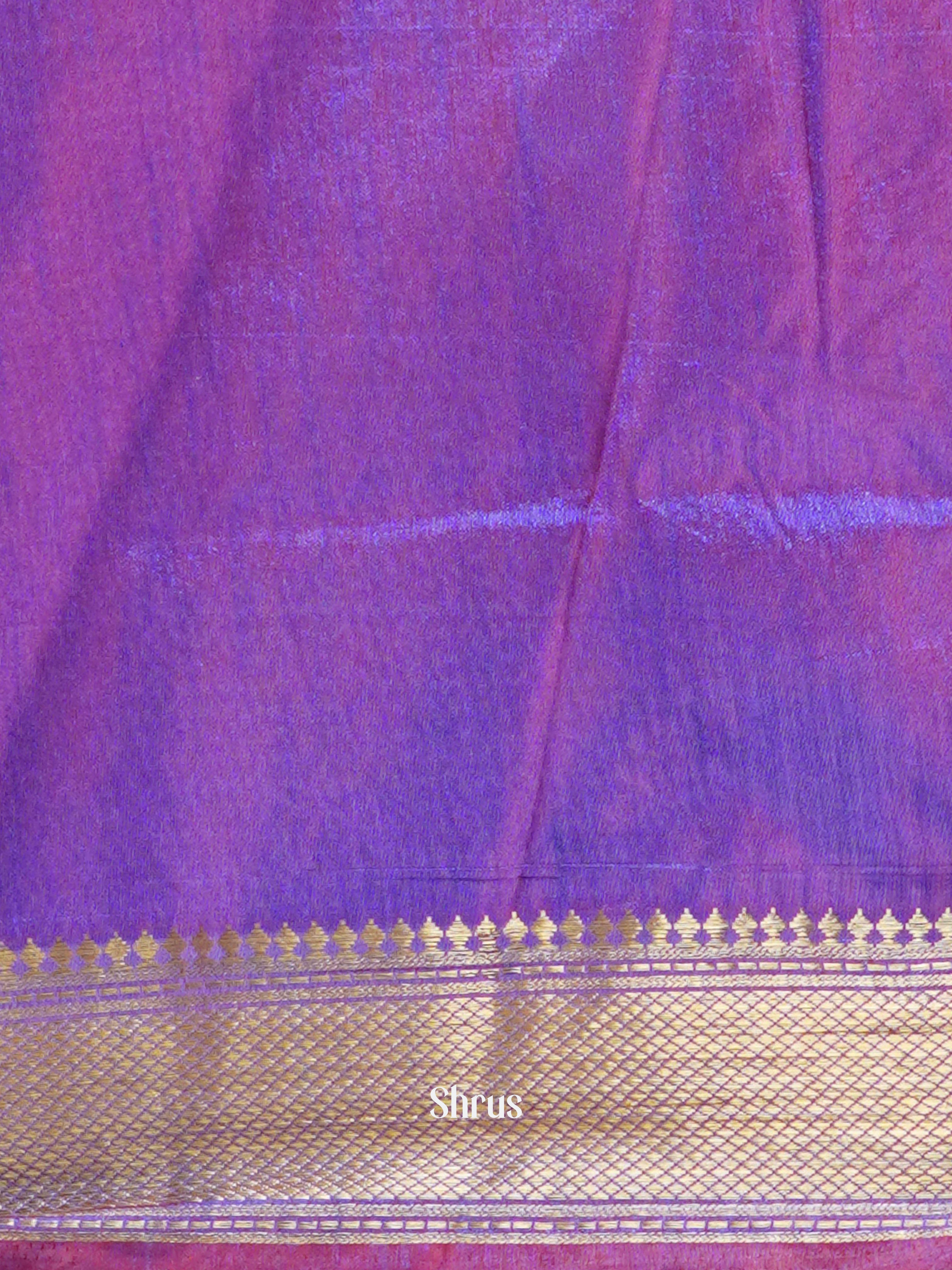 Red & Purple - Semi Patola Saree - Shop on ShrusEternity.com
