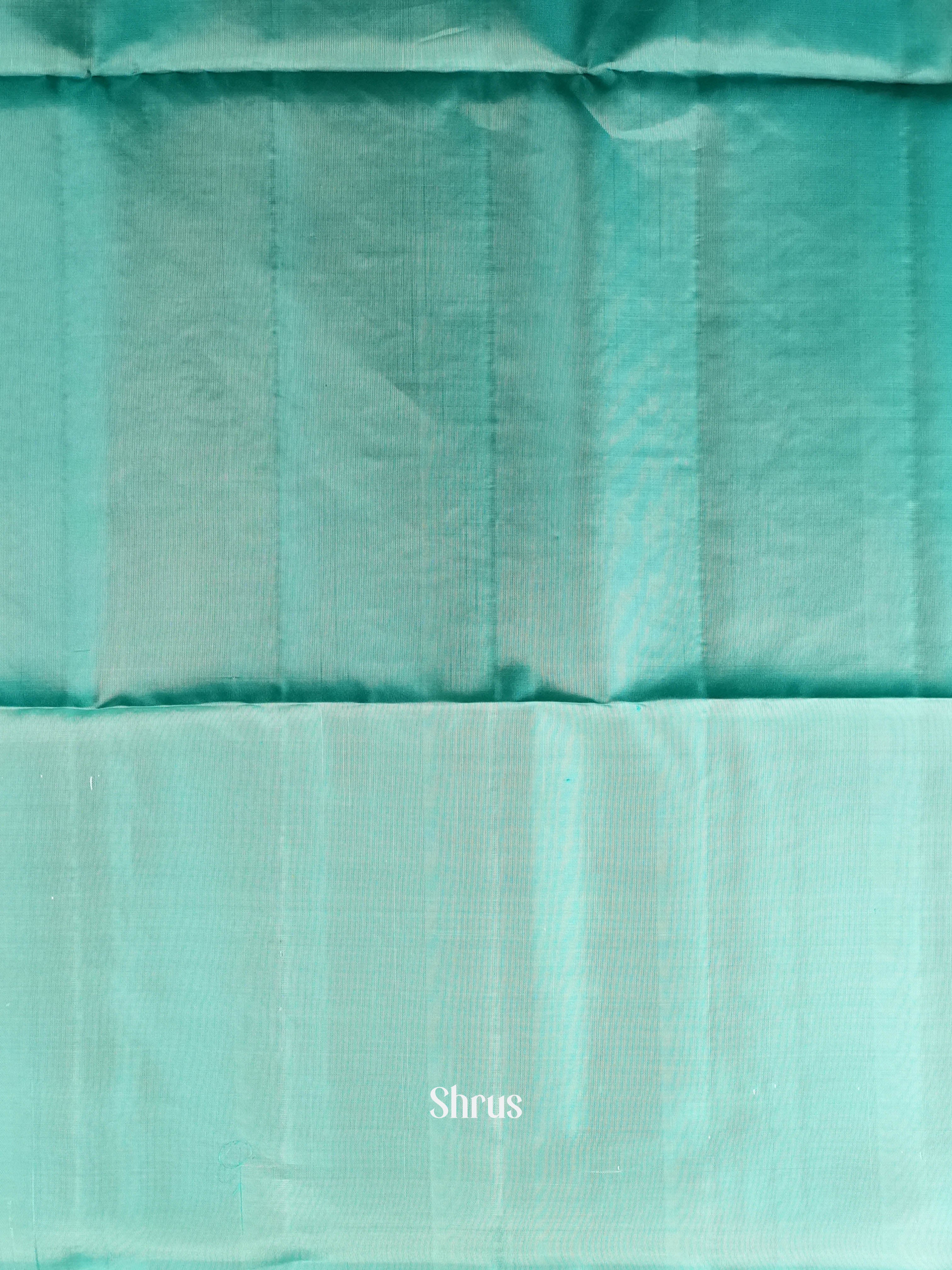 Teal - Softsilk-halfpure Saree - Shop on ShrusEternity.com