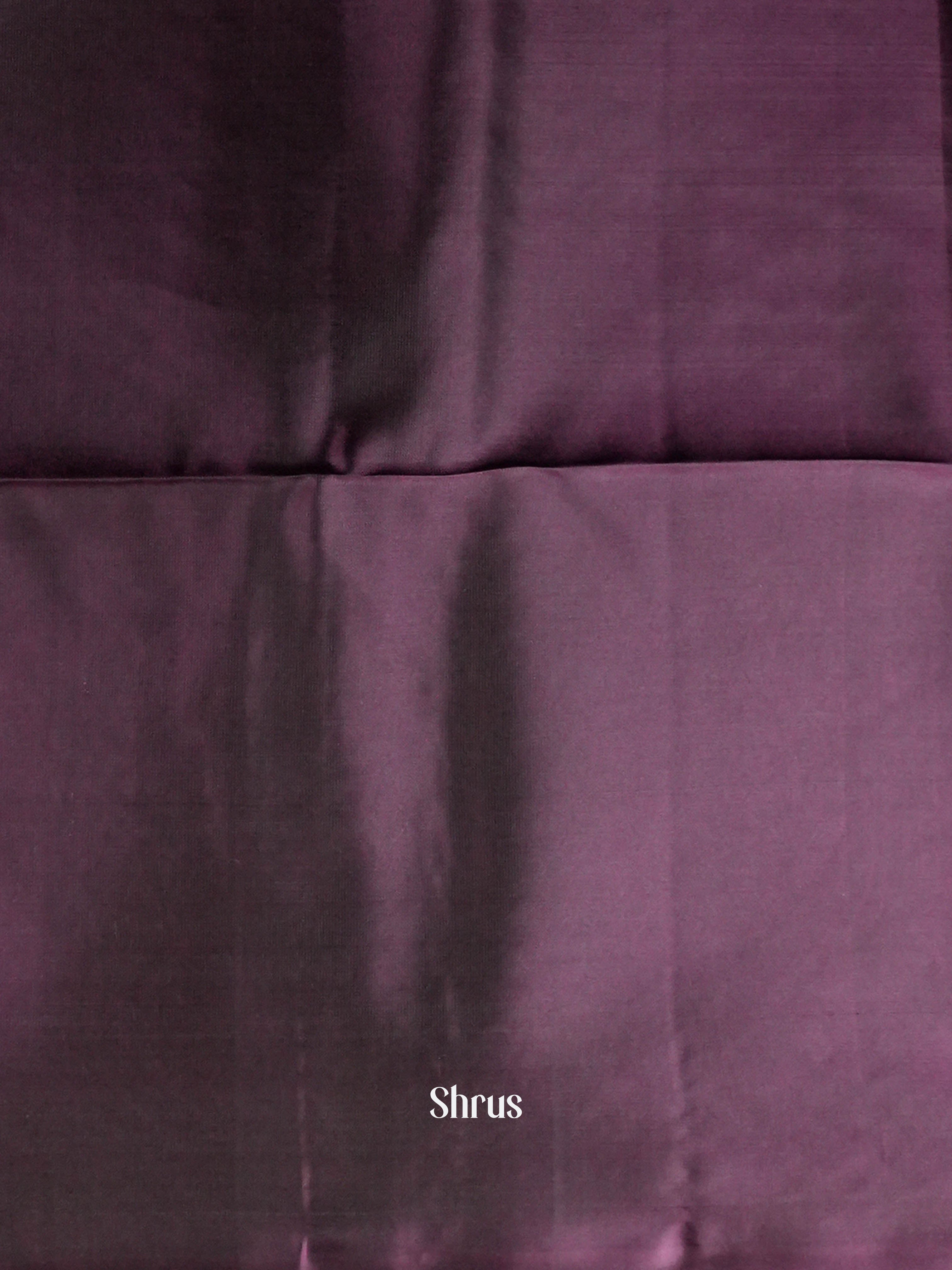 Dark Purple - Softsilk-halfpure Saree - Shop on ShrusEternity.com