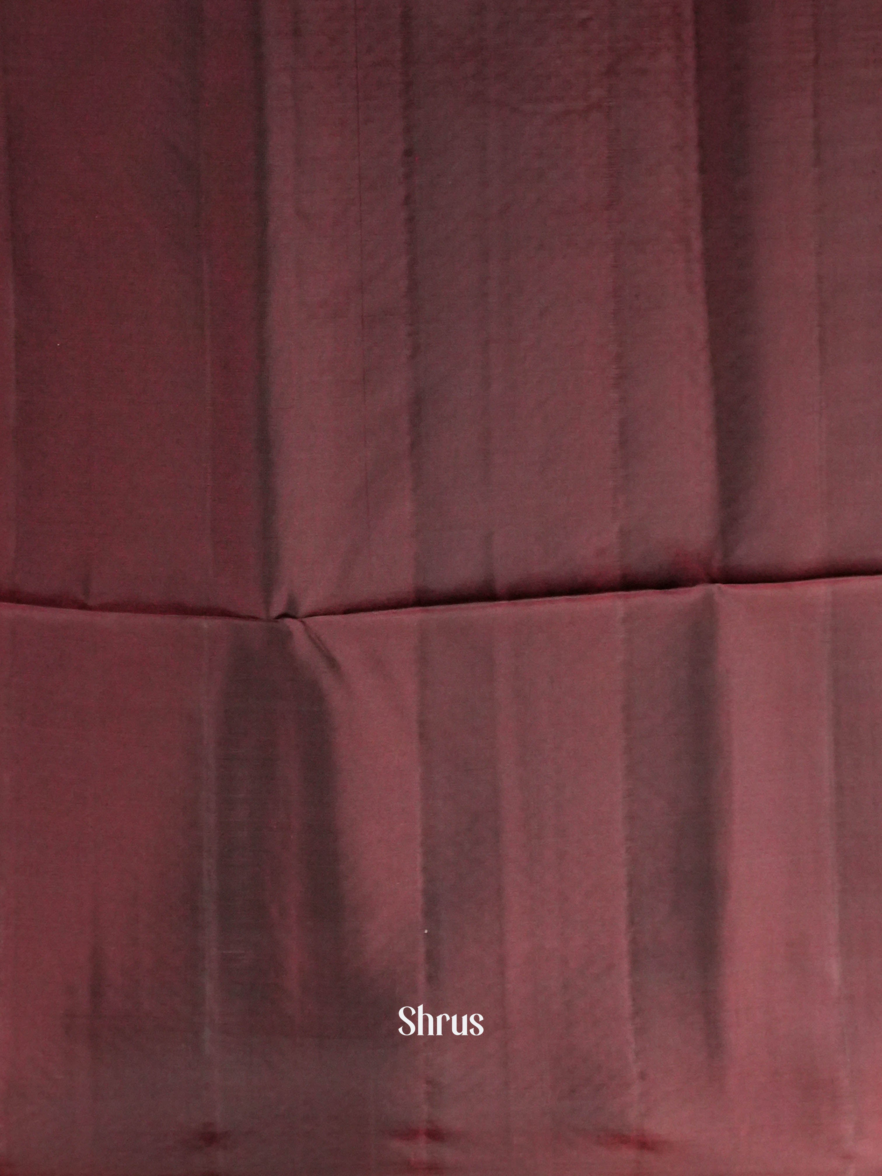 Deep Maroon - Softsilk-halfpure Saree - Shop on ShrusEternity.com