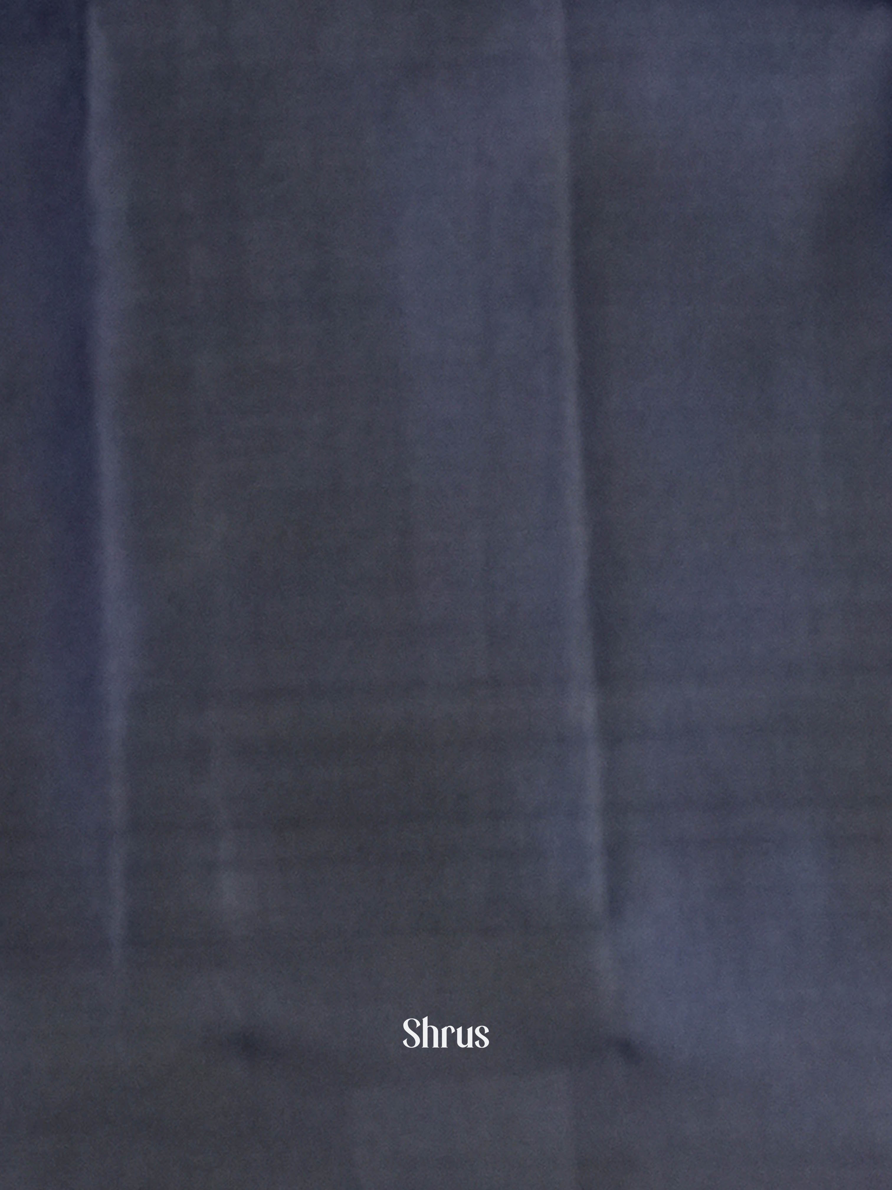 Olive Green & Dark Blue - Softsilk-halfpure Saree - Shop on ShrusEternity.com