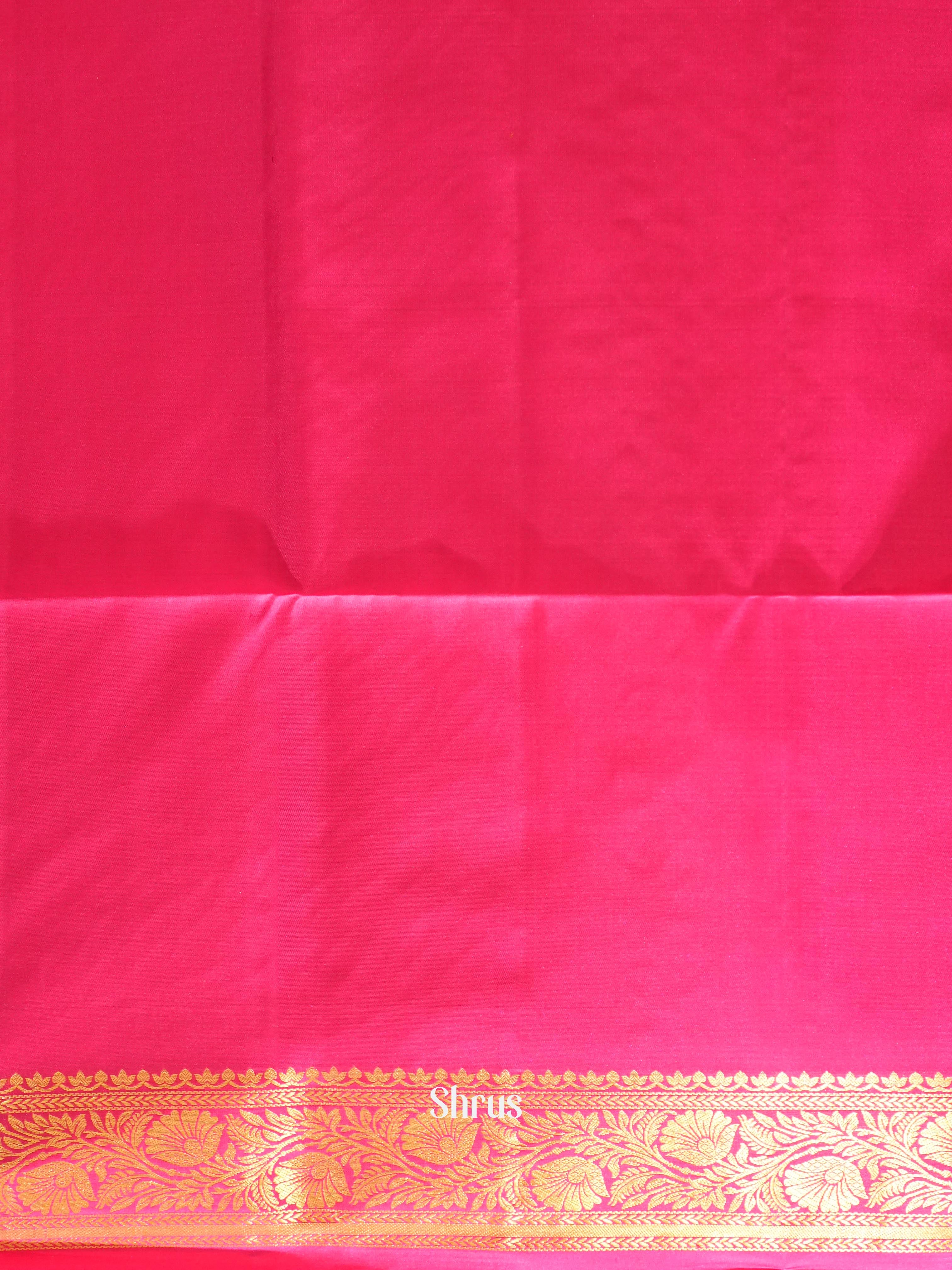 Orange & Pink - Soft Silk Saree - Shop on ShrusEternity.com