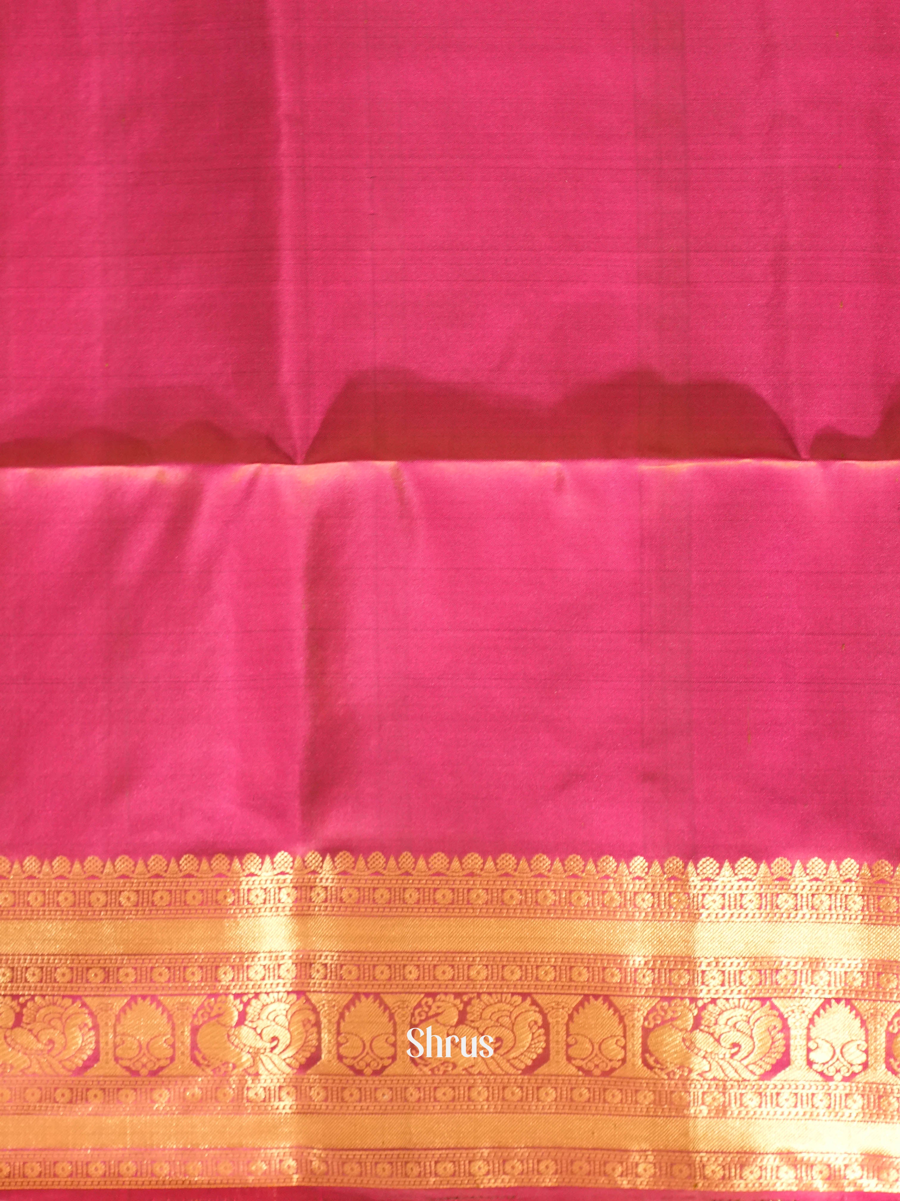 Green & Purple - Soft Silk Saree - Shop on ShrusEternity.com