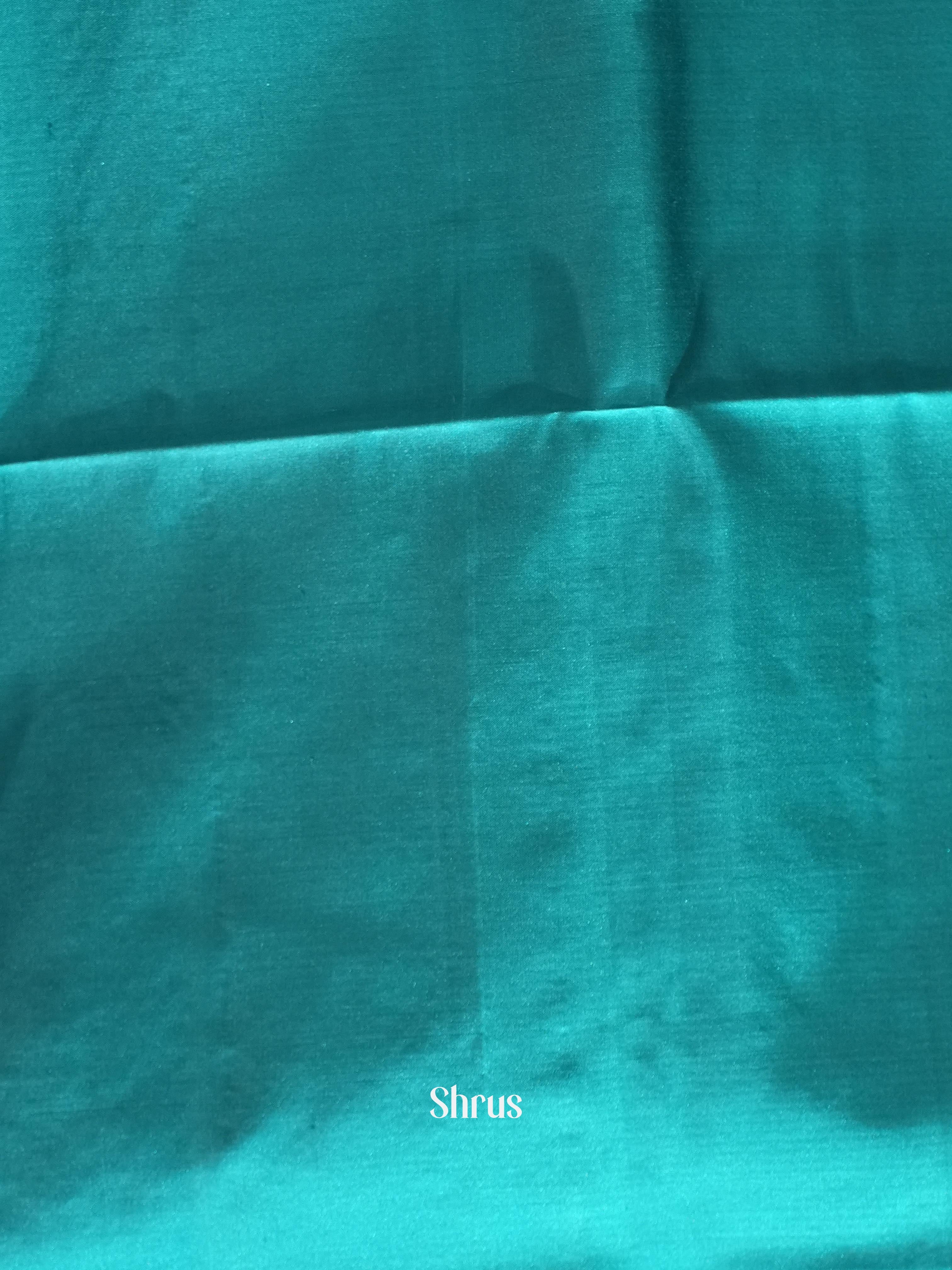Violet & Teal- Soft Silk Saree - Shop on ShrusEternity.com