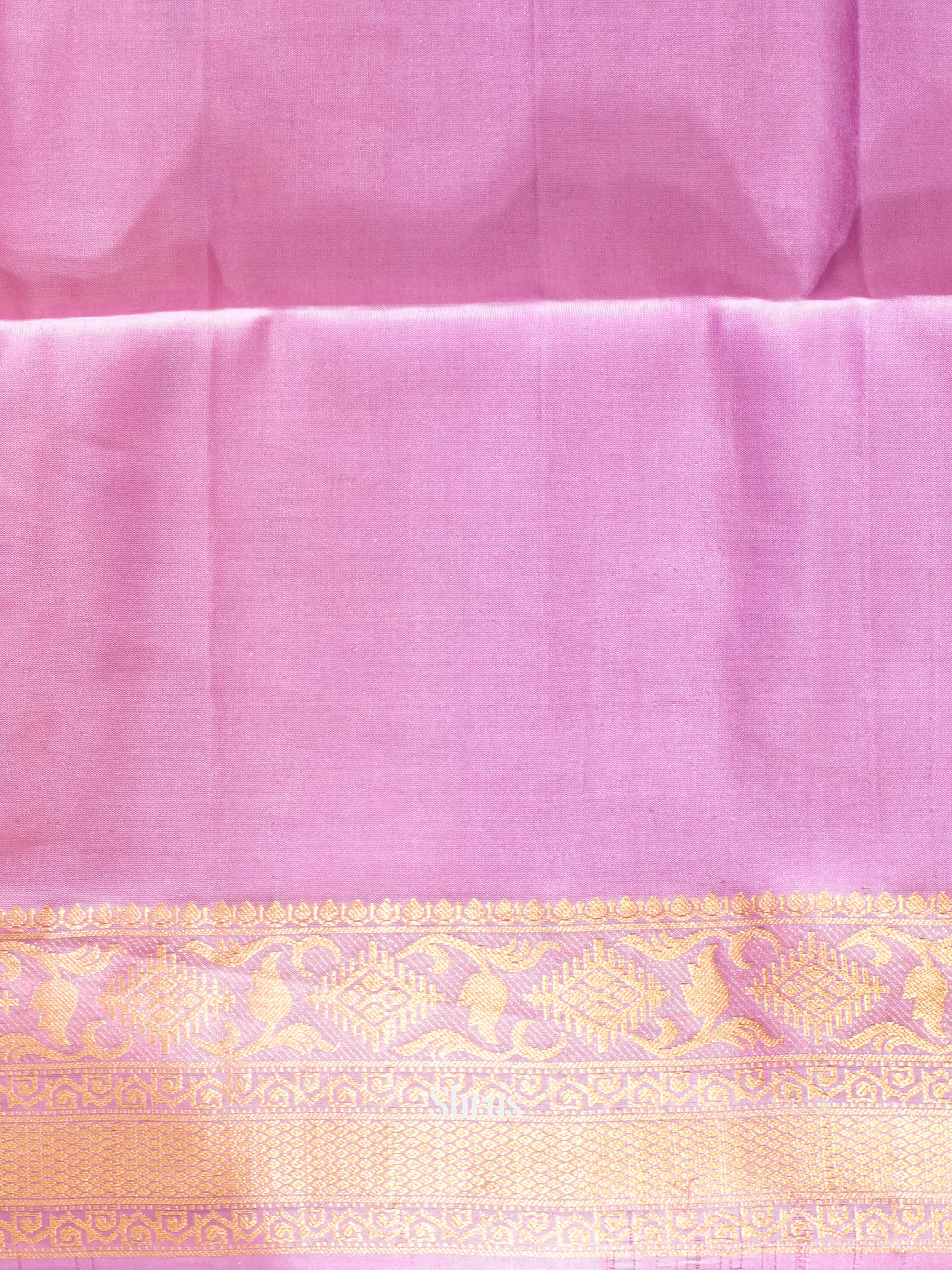 Yellow & Purple - Soft Silk Saree - Shop on ShrusEternity.com