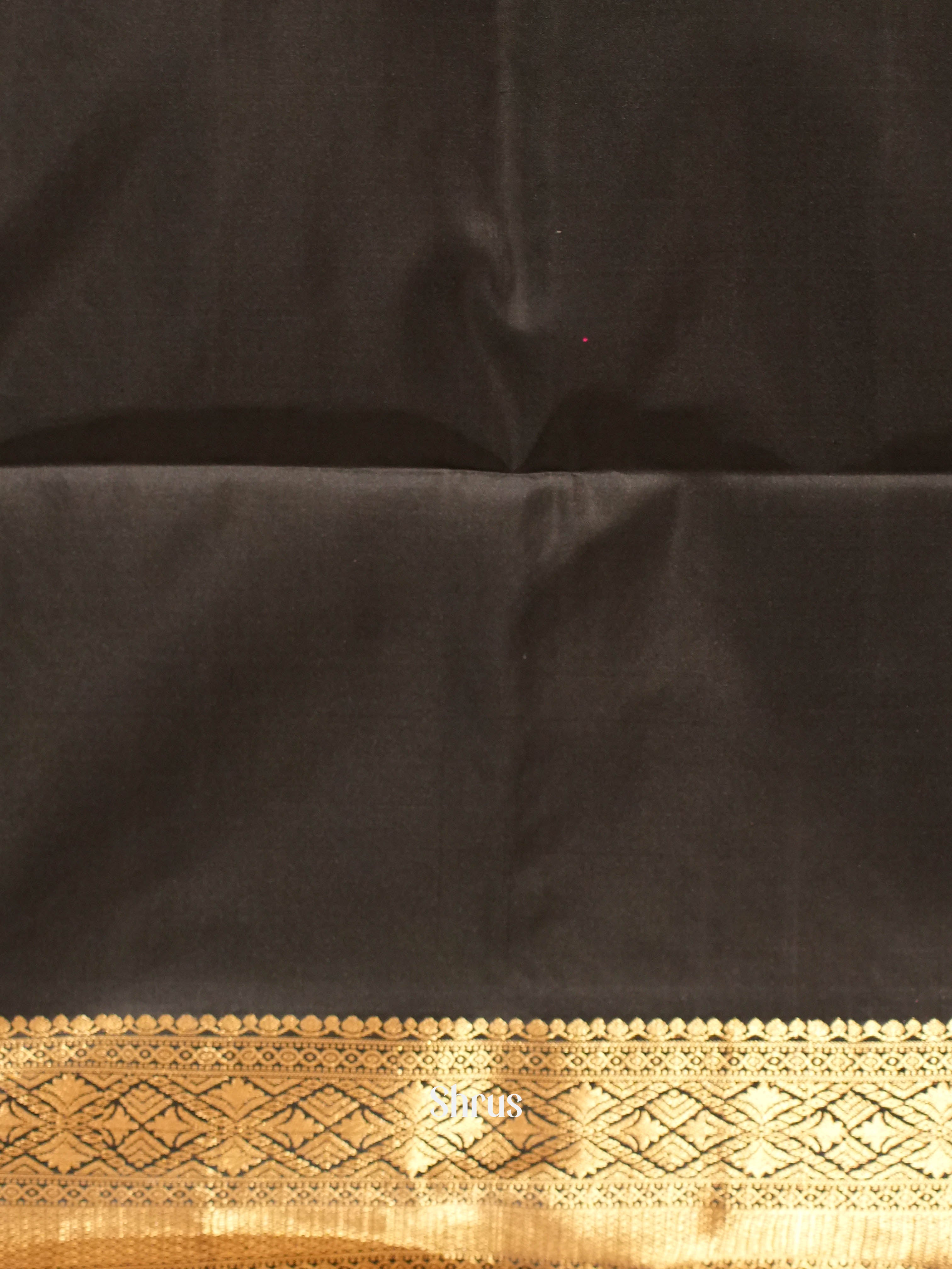Maroon & Black - Soft Silk Saree - Shop on ShrusEternity.com