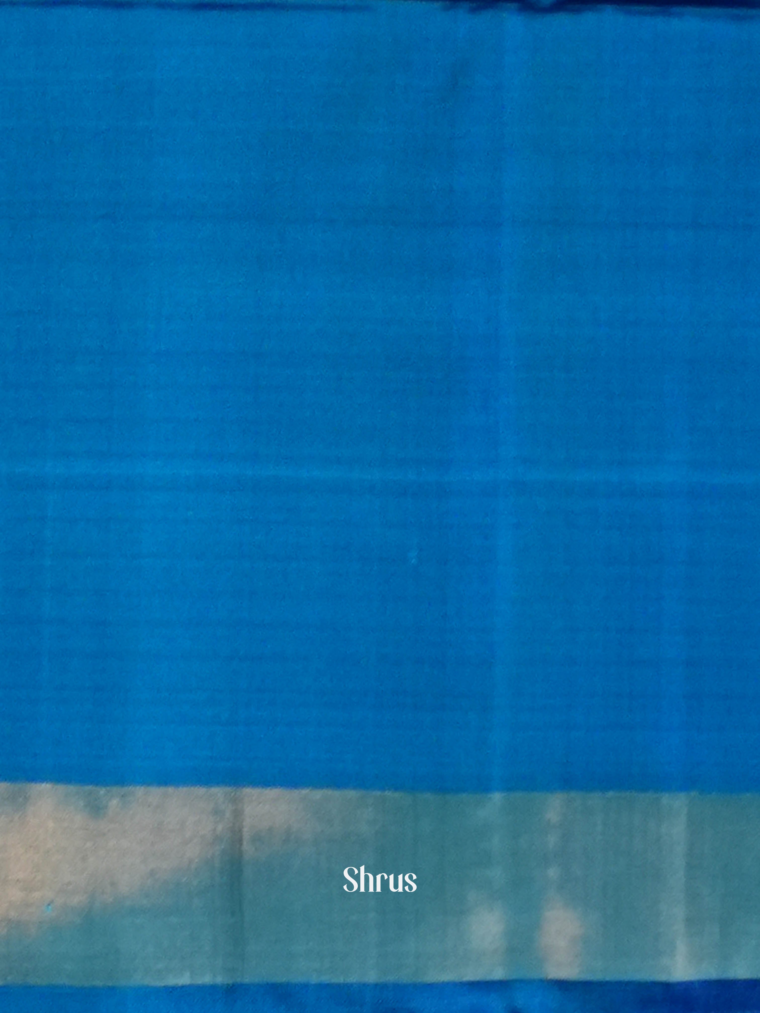 Teal & Blue - Soft Silk Saree - Shop on ShrusEternity.com