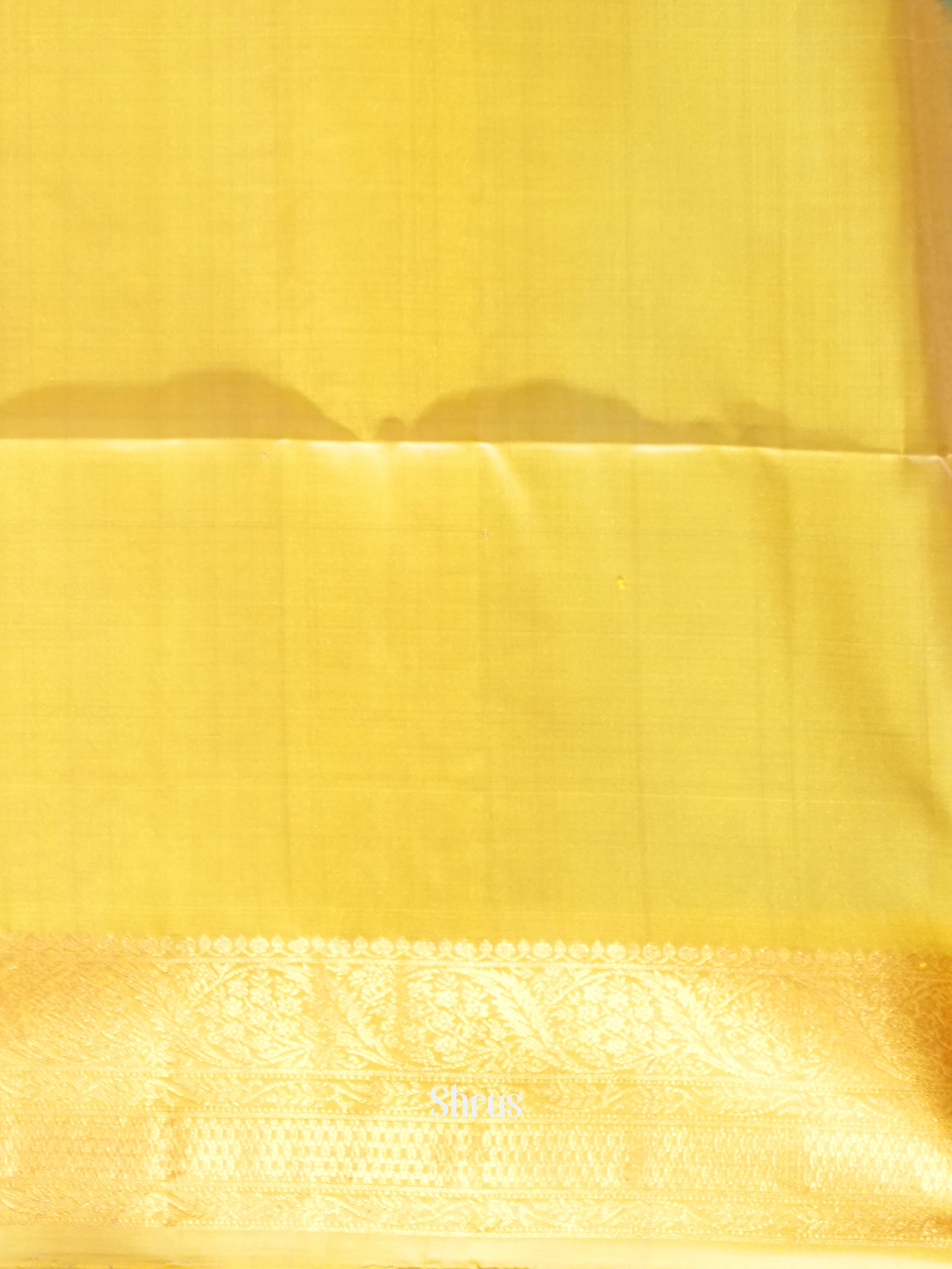 Blue & Yellow - Soft Silk Saree - Shop on ShrusEternity.com