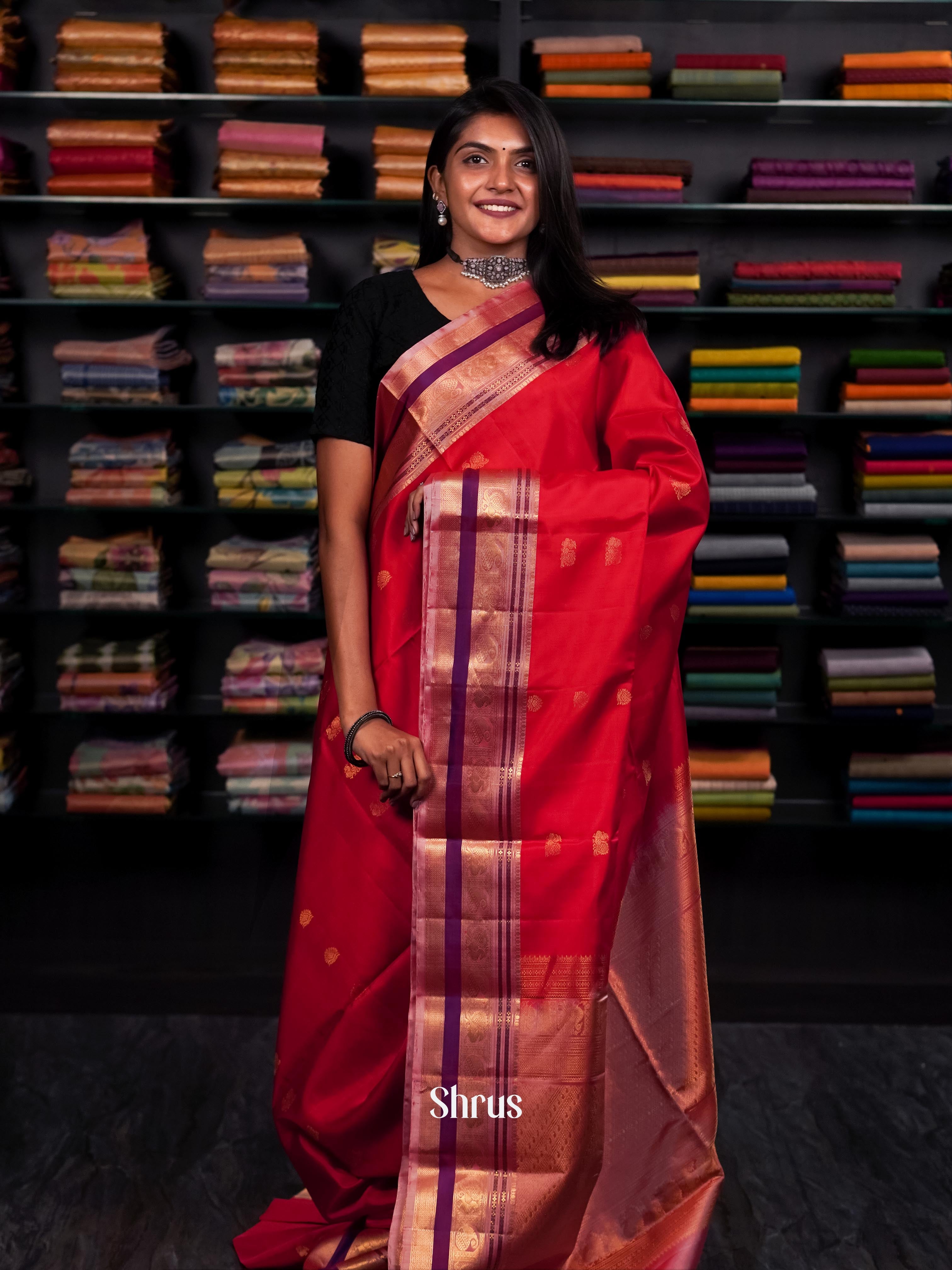 CHS10685 - Soft Silk saree - Shop on ShrusEternity.com