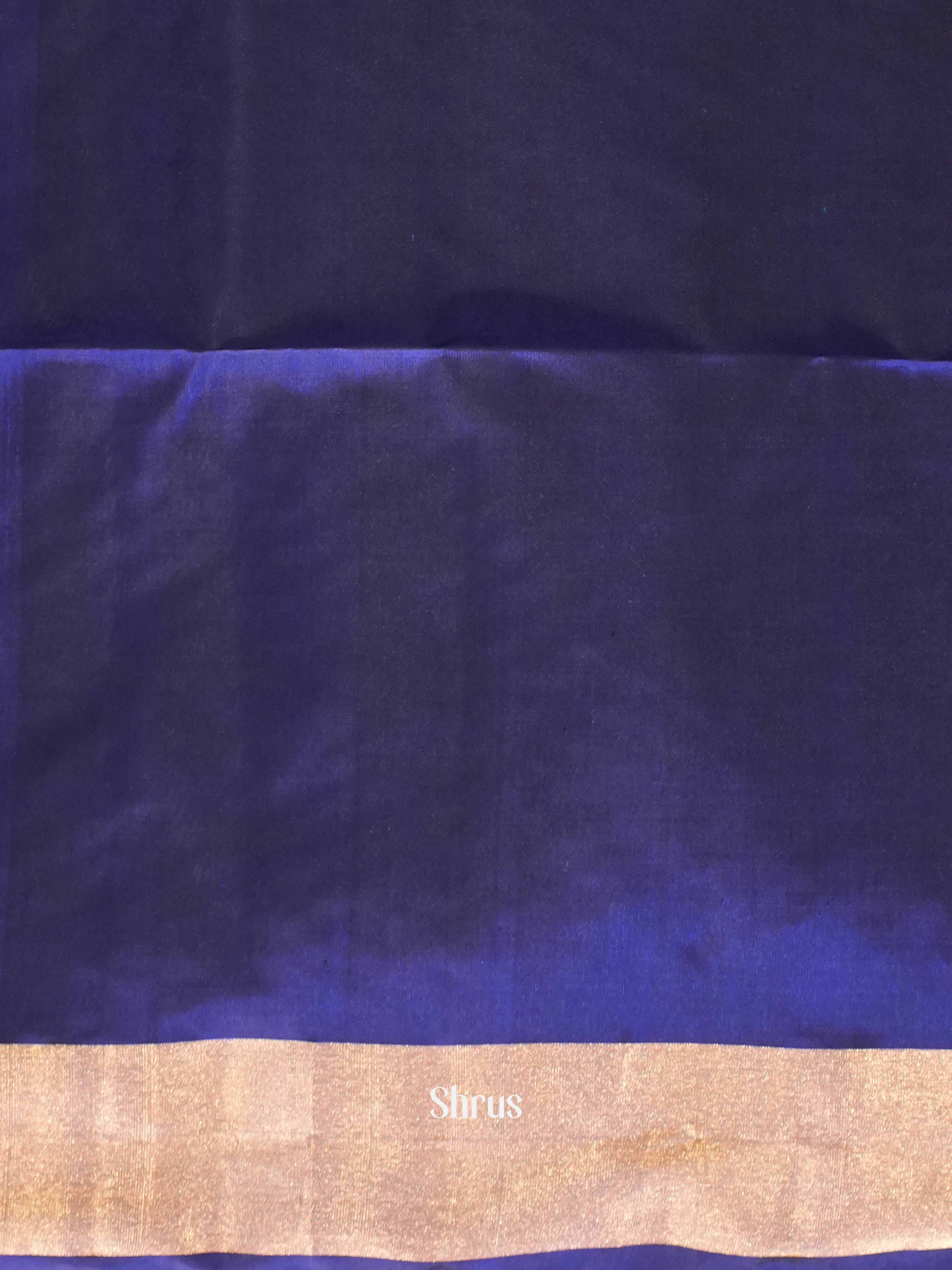 Blue & dark Blue - Soft Silk Saree - Shop on ShrusEternity.com
