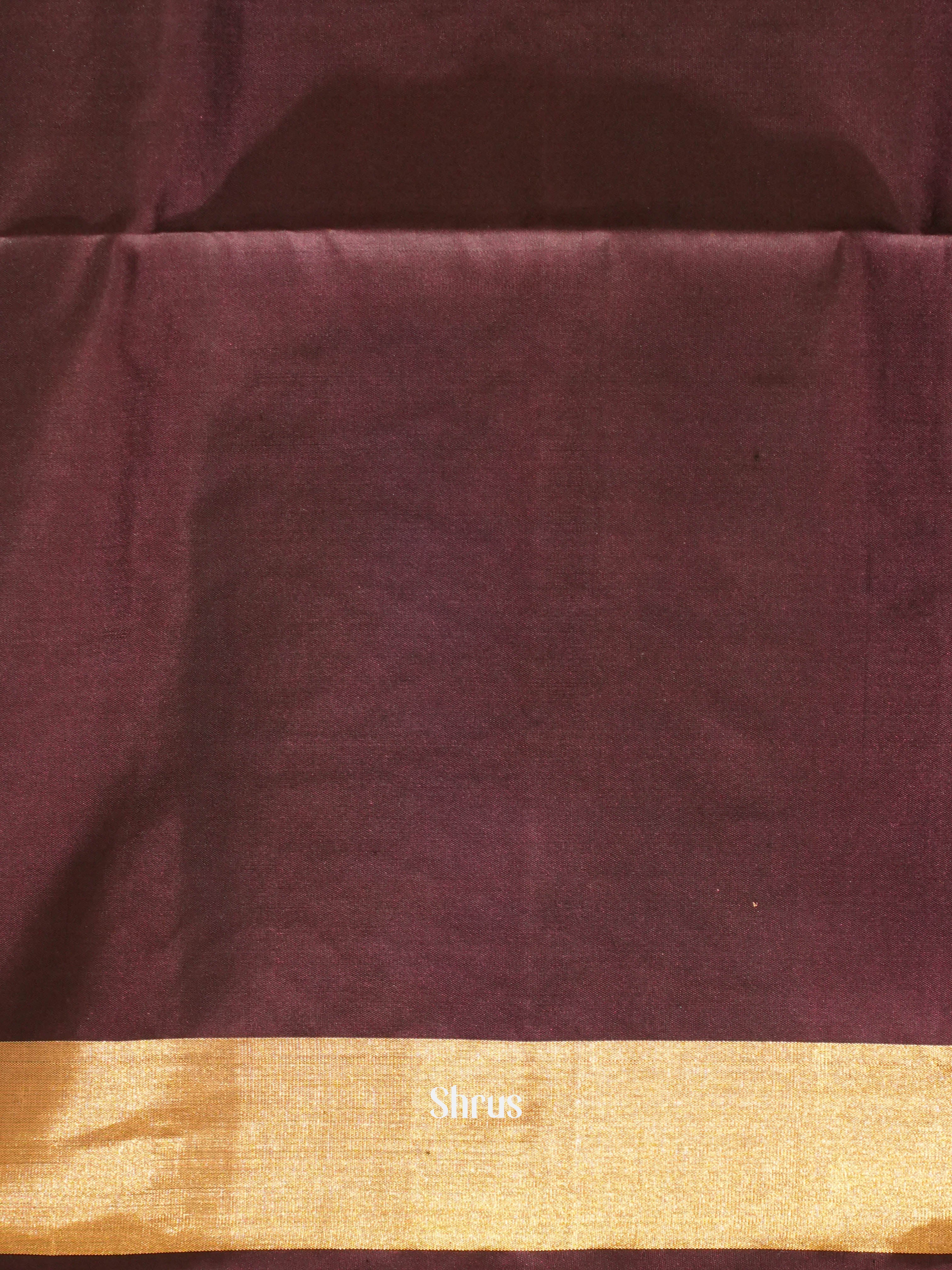 Green & Brown - Soft Silk Saree - Shop on ShrusEternity.com
