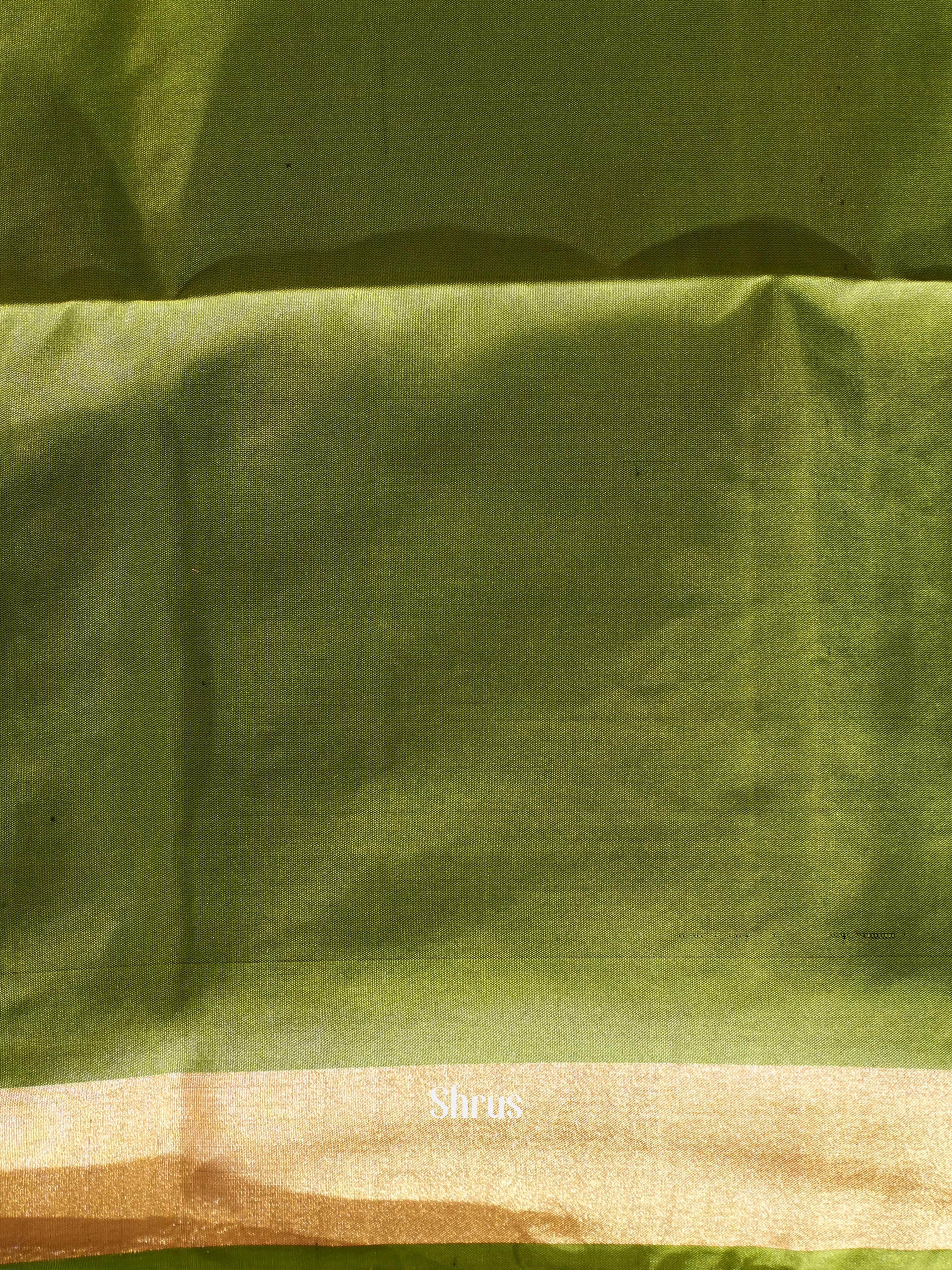 Maroon & Green - Soft Silk Saree - Shop on ShrusEternity.com