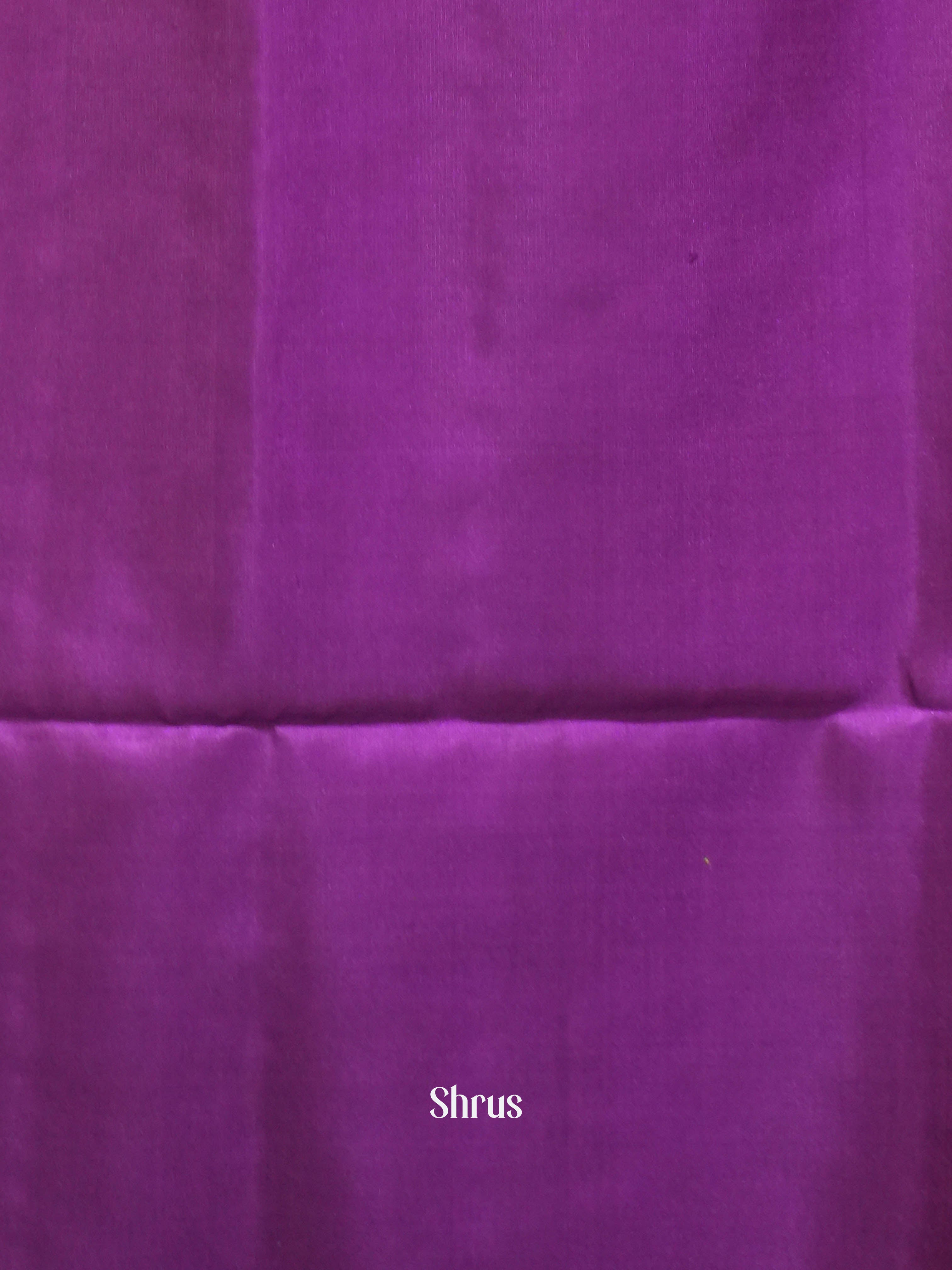 Blue & Purple - Soft Silk Saree - Shop on ShrusEternity.com