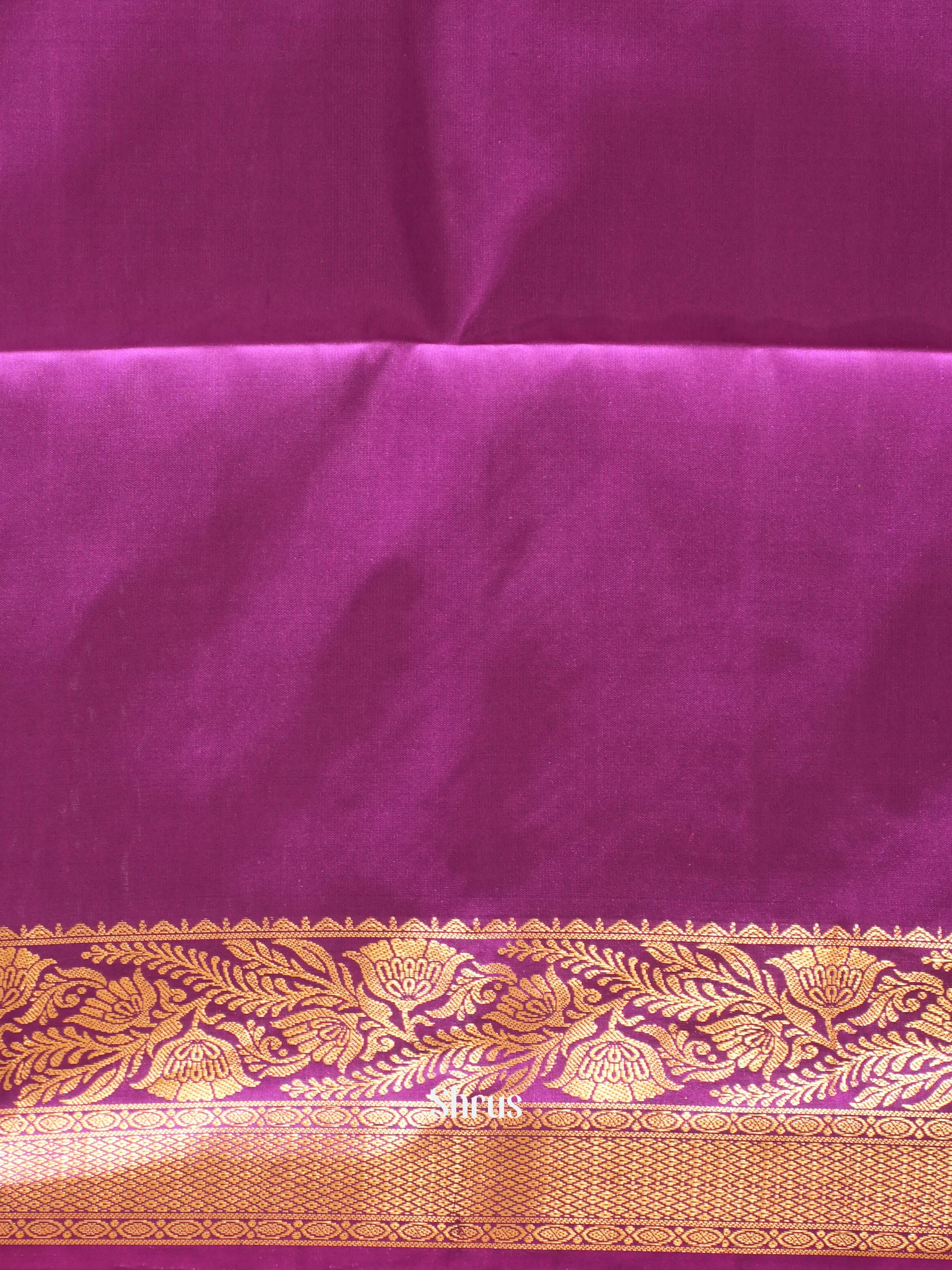 Green & Purple - Soft Silk Saree - Shop on ShrusEternity.com