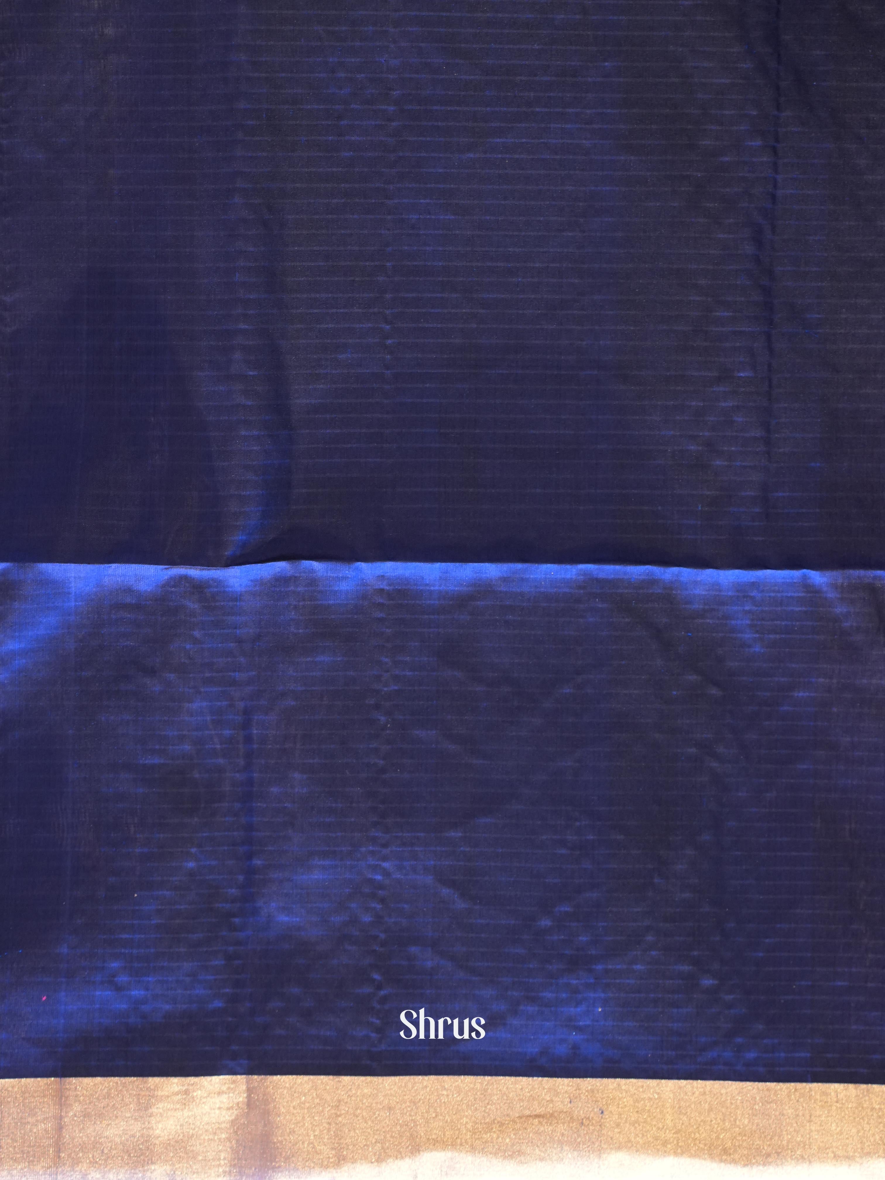 Purple & Blue - Soft Silk Saree - Shop on ShrusEternity.com