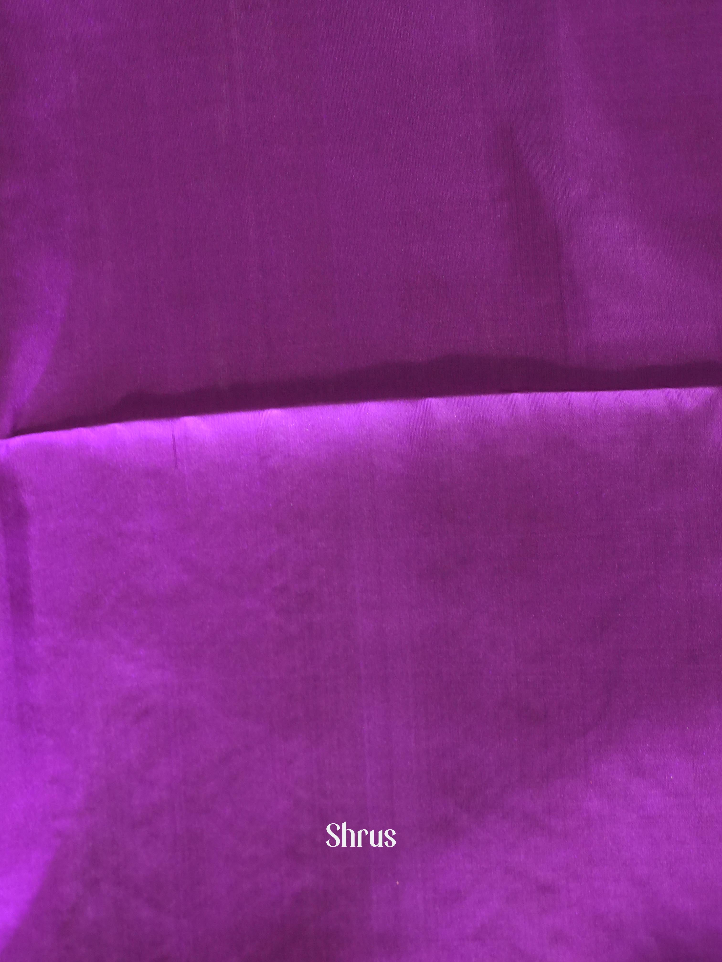 Green & Purple - Soft Silk Saree - Shop on ShrusEternity.com