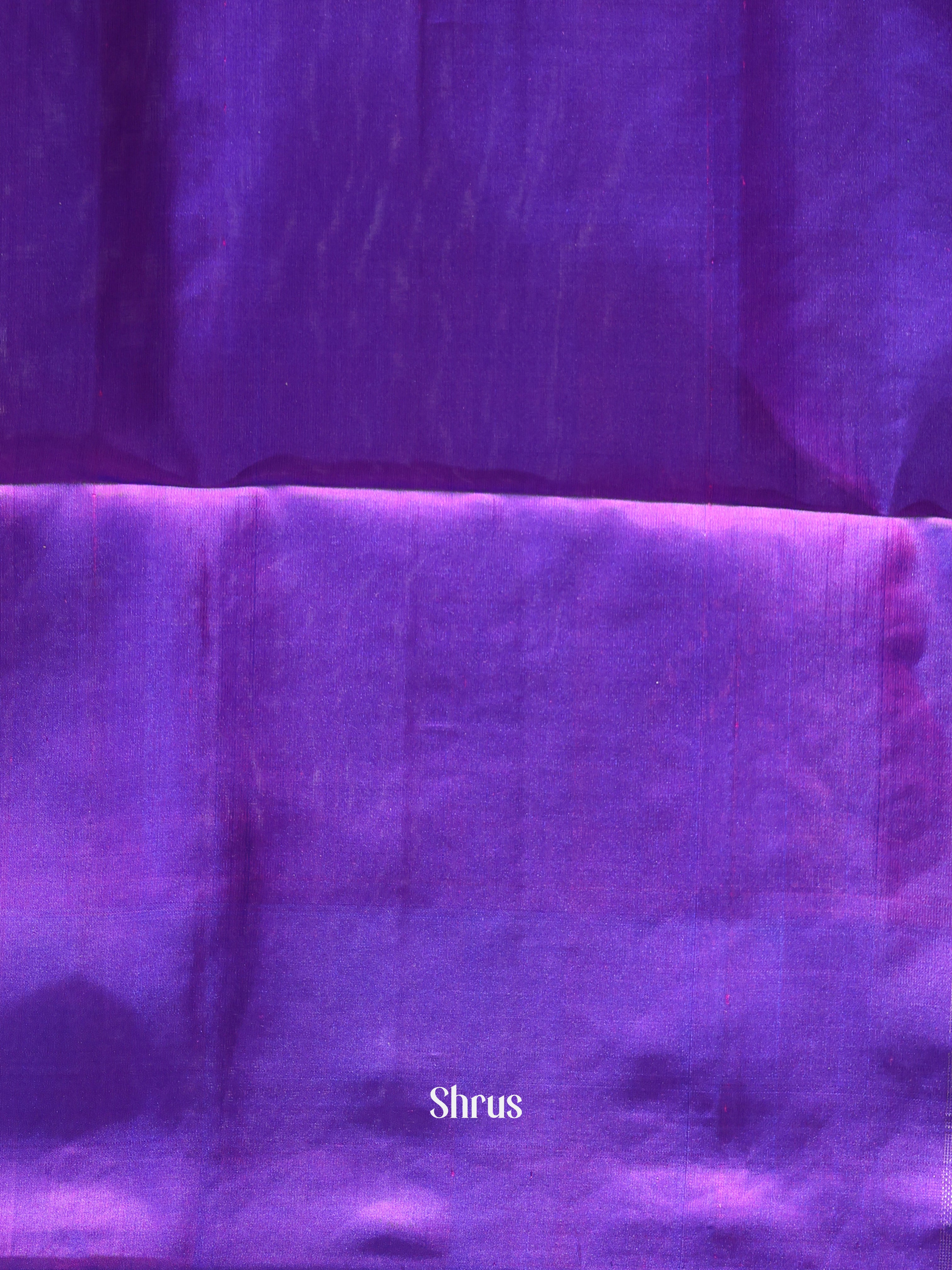 Violet (Single Tone)- Soft Silk Saree - Shop on ShrusEternity.com