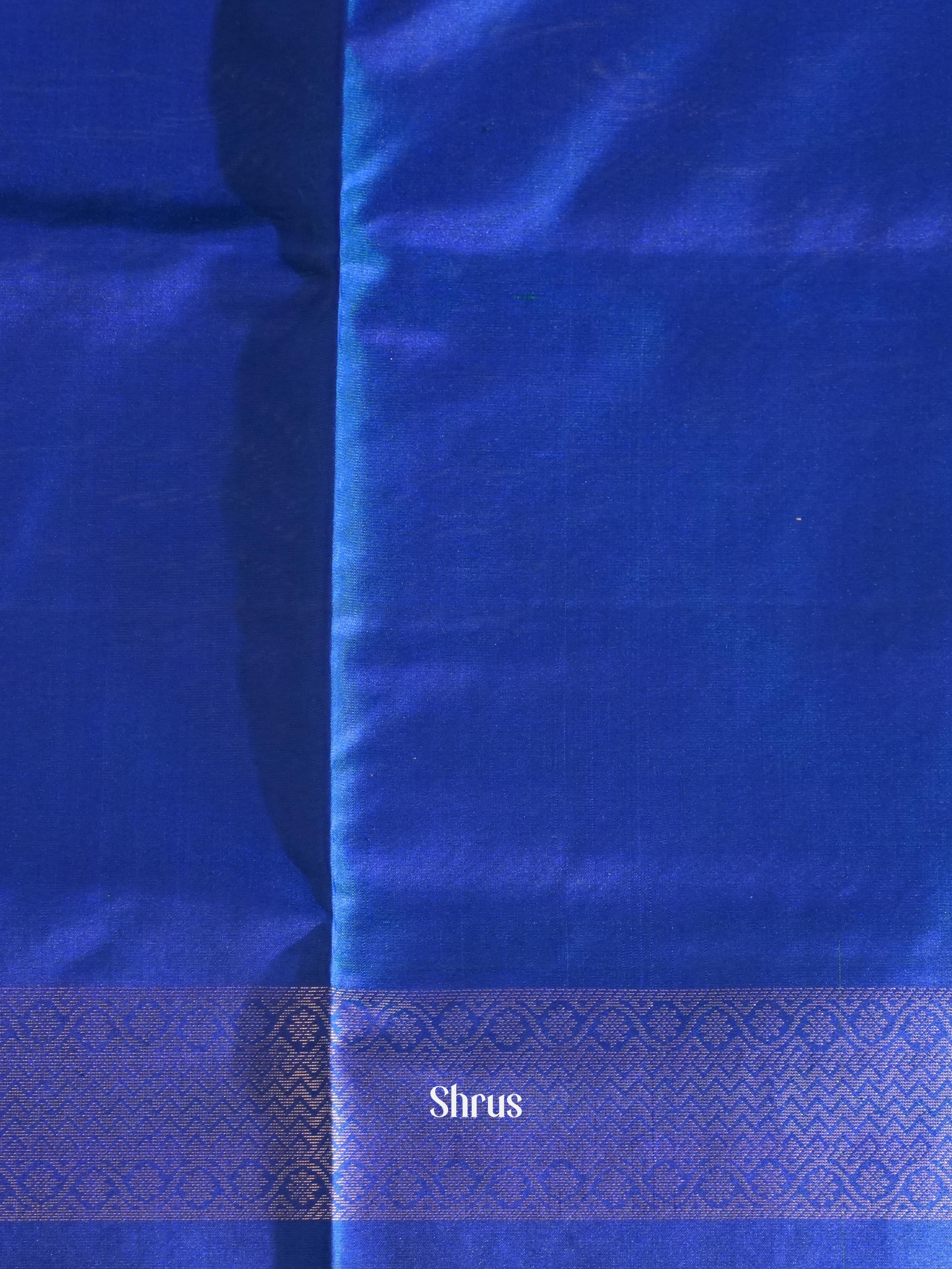 Green & Blue - Soft Silk Saree - Shop on ShrusEternity.com