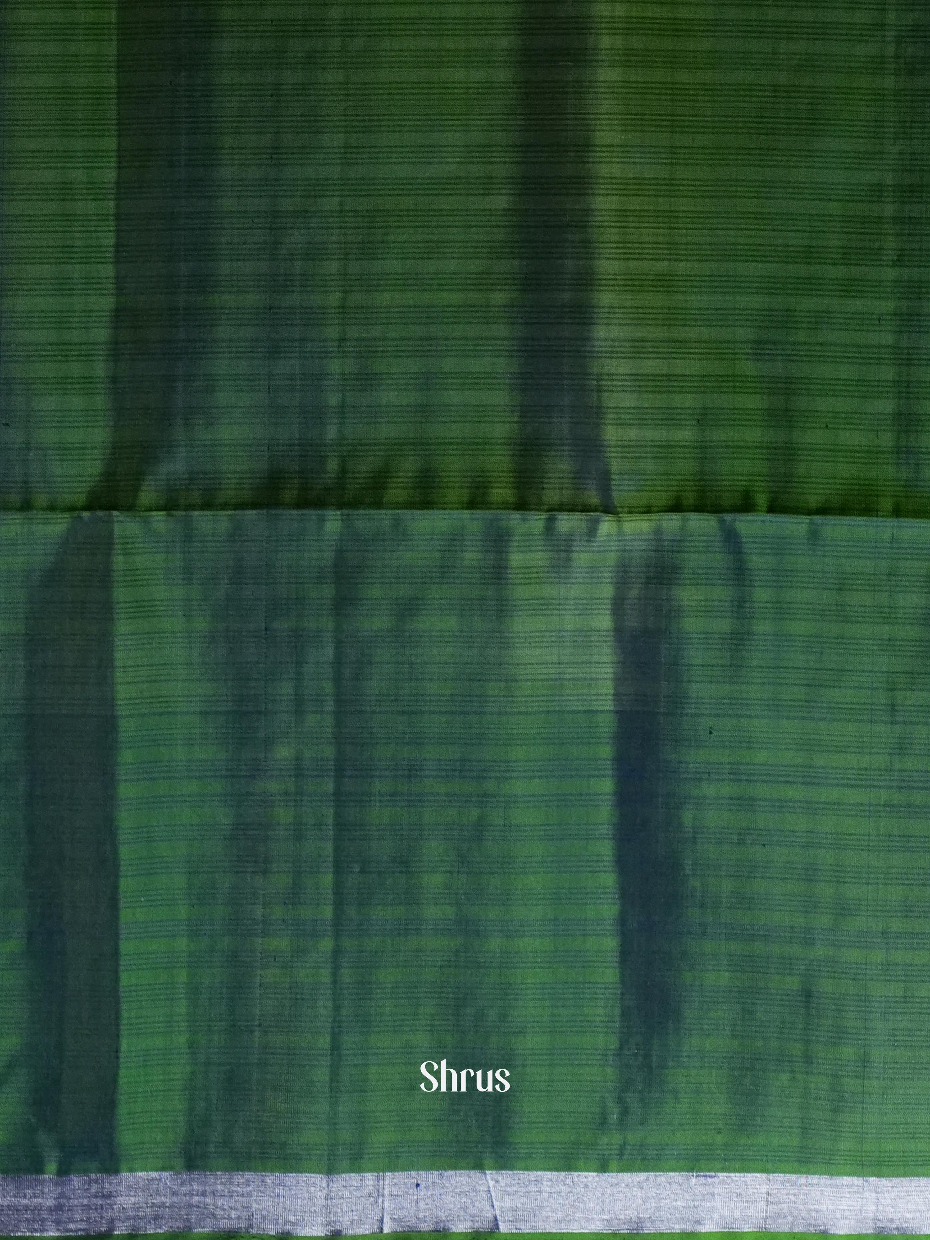 Green & Blue - Soft Silk Saree - Shop on ShrusEternity.com