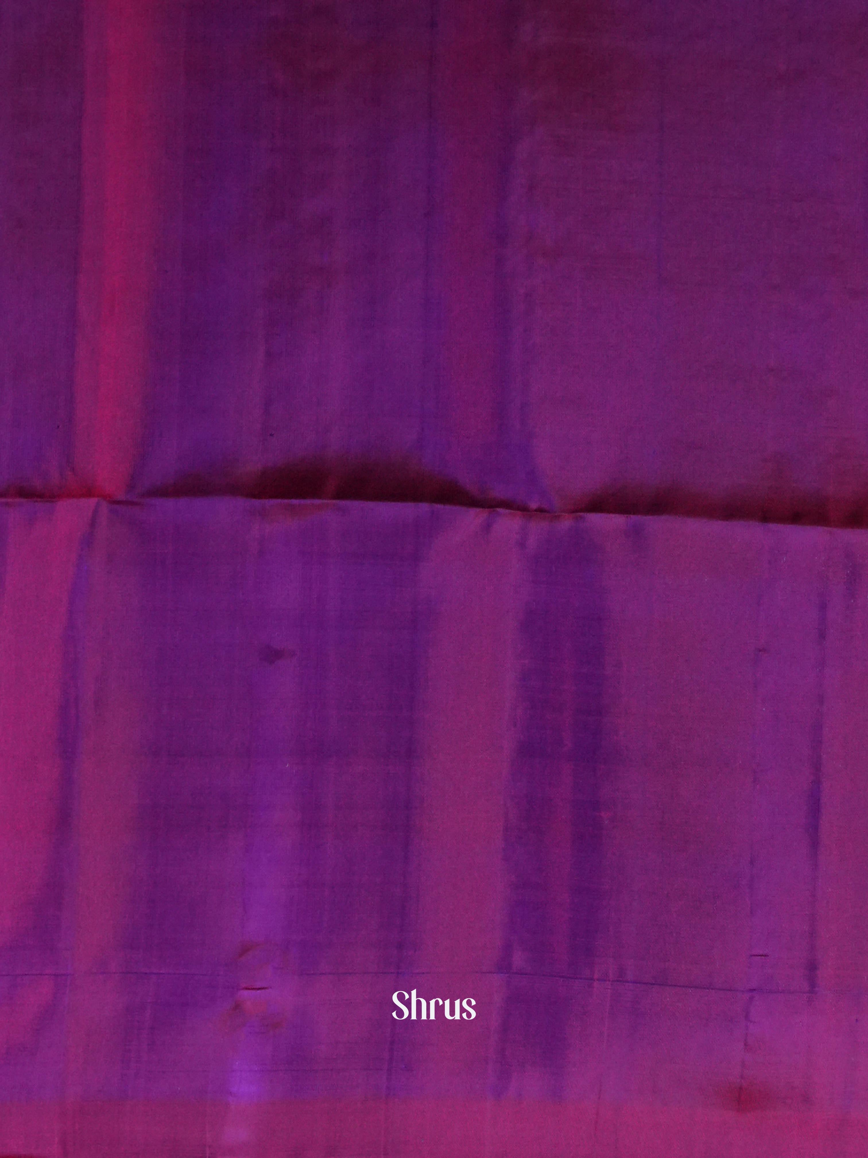 Blue & Purple - Soft Silk Saree - Shop on ShrusEternity.com
